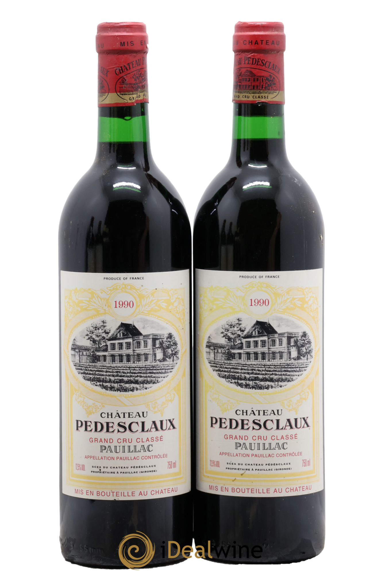 Château Pedesclaux 5ème Grand Cru Classé 1990 - Posten von 2 Flaschen - 0