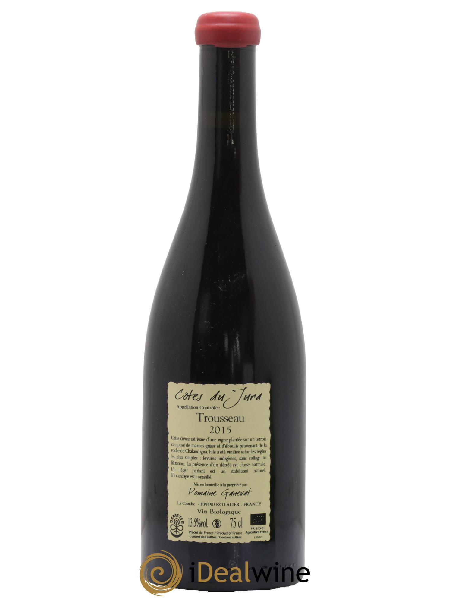Côtes du Jura Plein Sud Jean-François Ganevat (Domaine) 2015 - Lot de 1 bouteille - 1