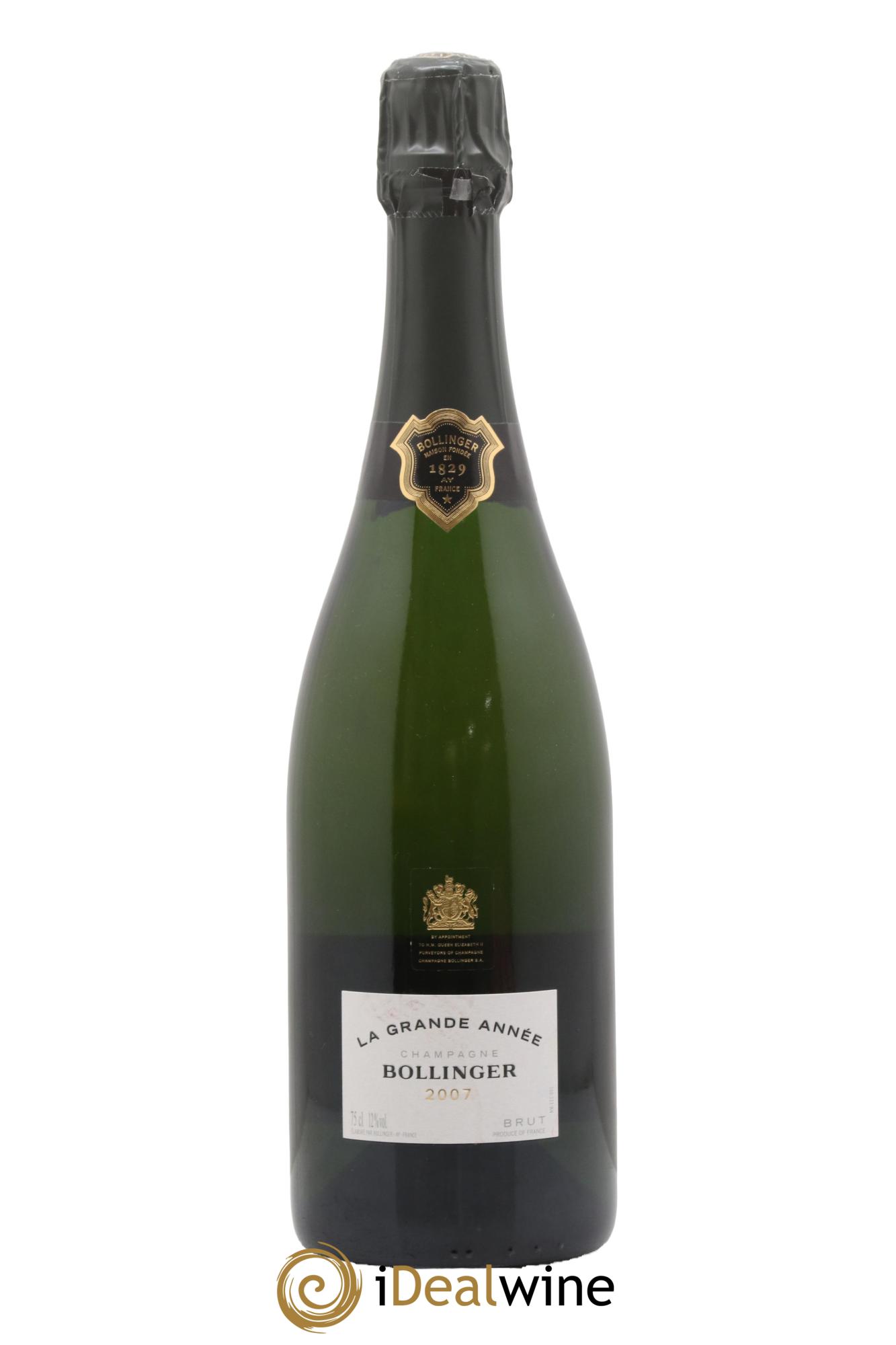 La Grande Année Brut Bollinger 2007 - Lot de 1 bouteille - 0