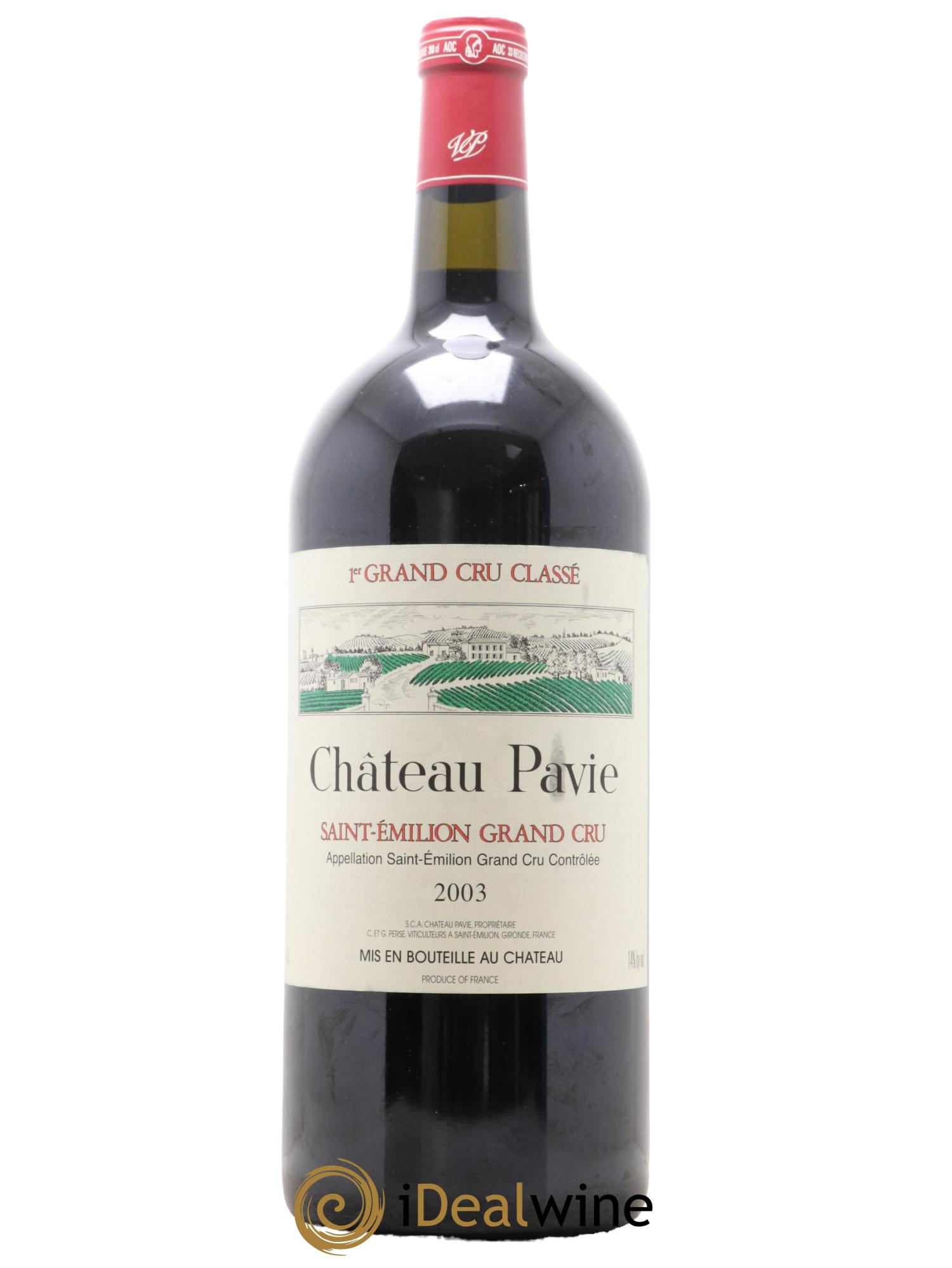 Château Pavie 1er Grand Cru Classé A 2003 - Lot de 1 double magnum - 0