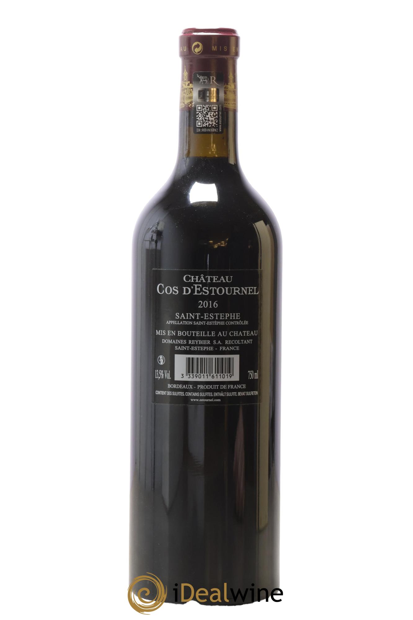 Cos d'Estournel 2ème Grand Cru Classé 2016 - Lot de 1 bouteille - 2