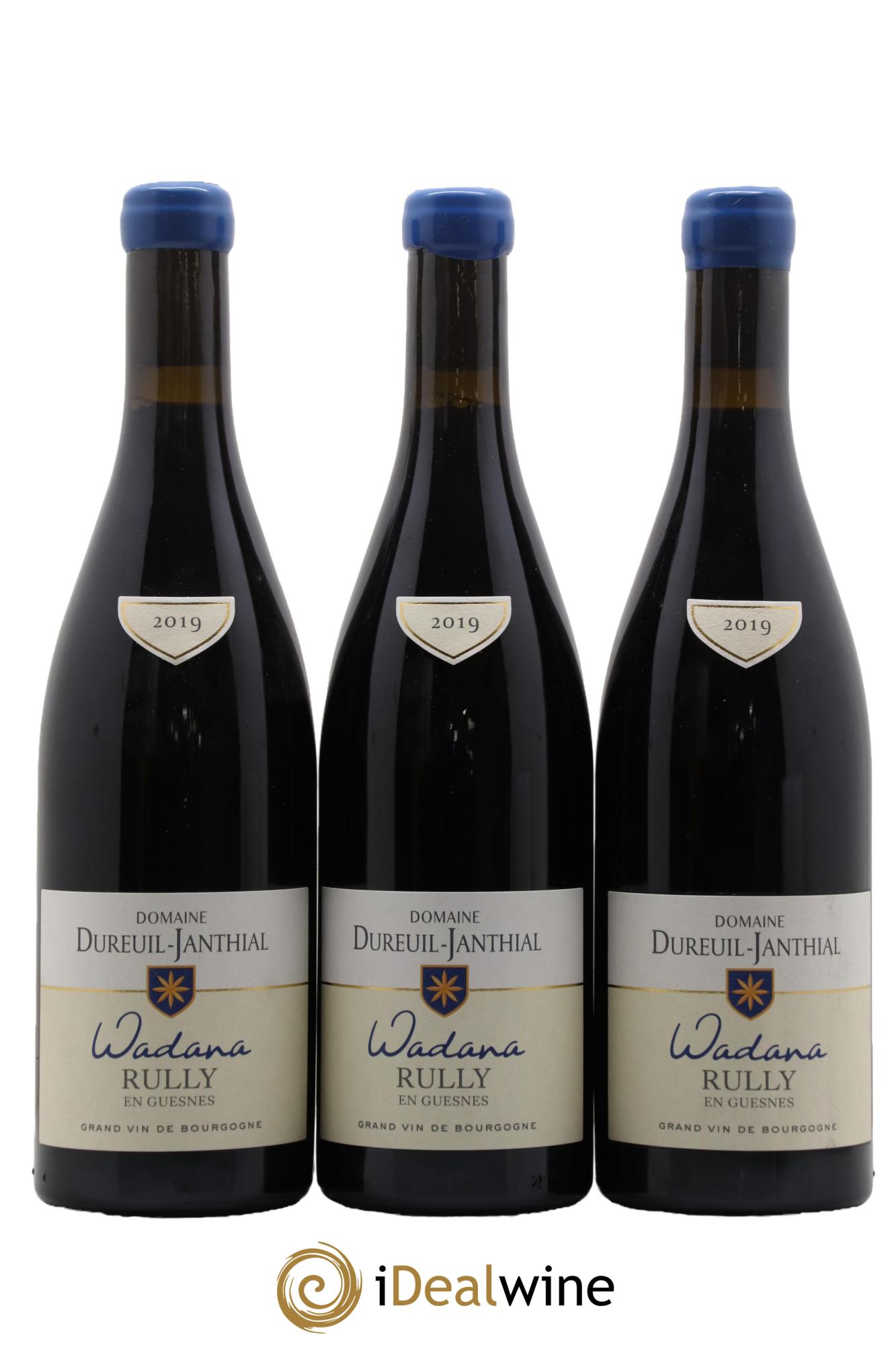 Rully En Guesnes Wadana Vincent Dureuil-Janthial 2019 - Lot de 3 bouteilles - 0