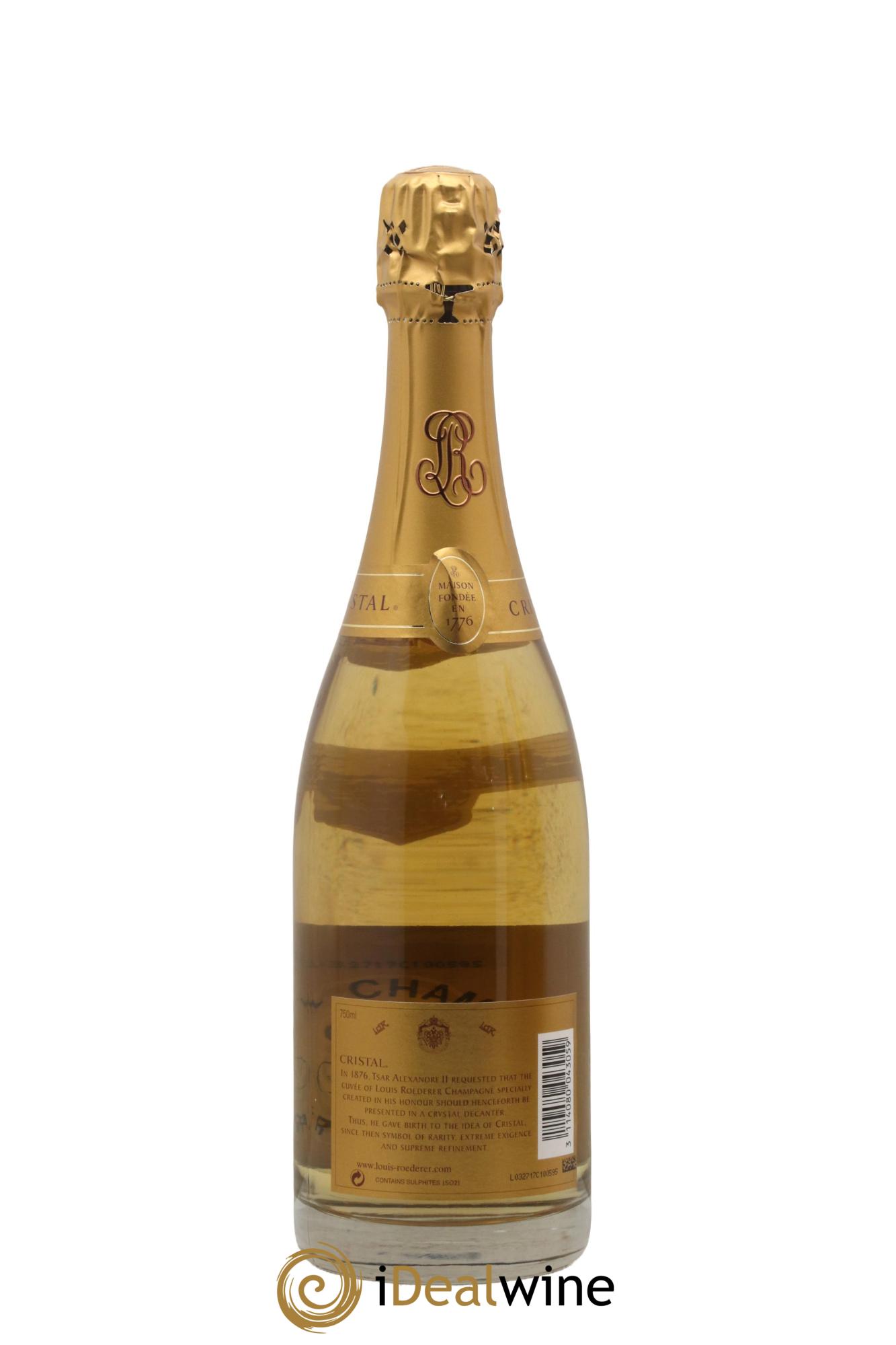 Cristal Louis Roederer  2002 - Lot de 1 bouteille - 1