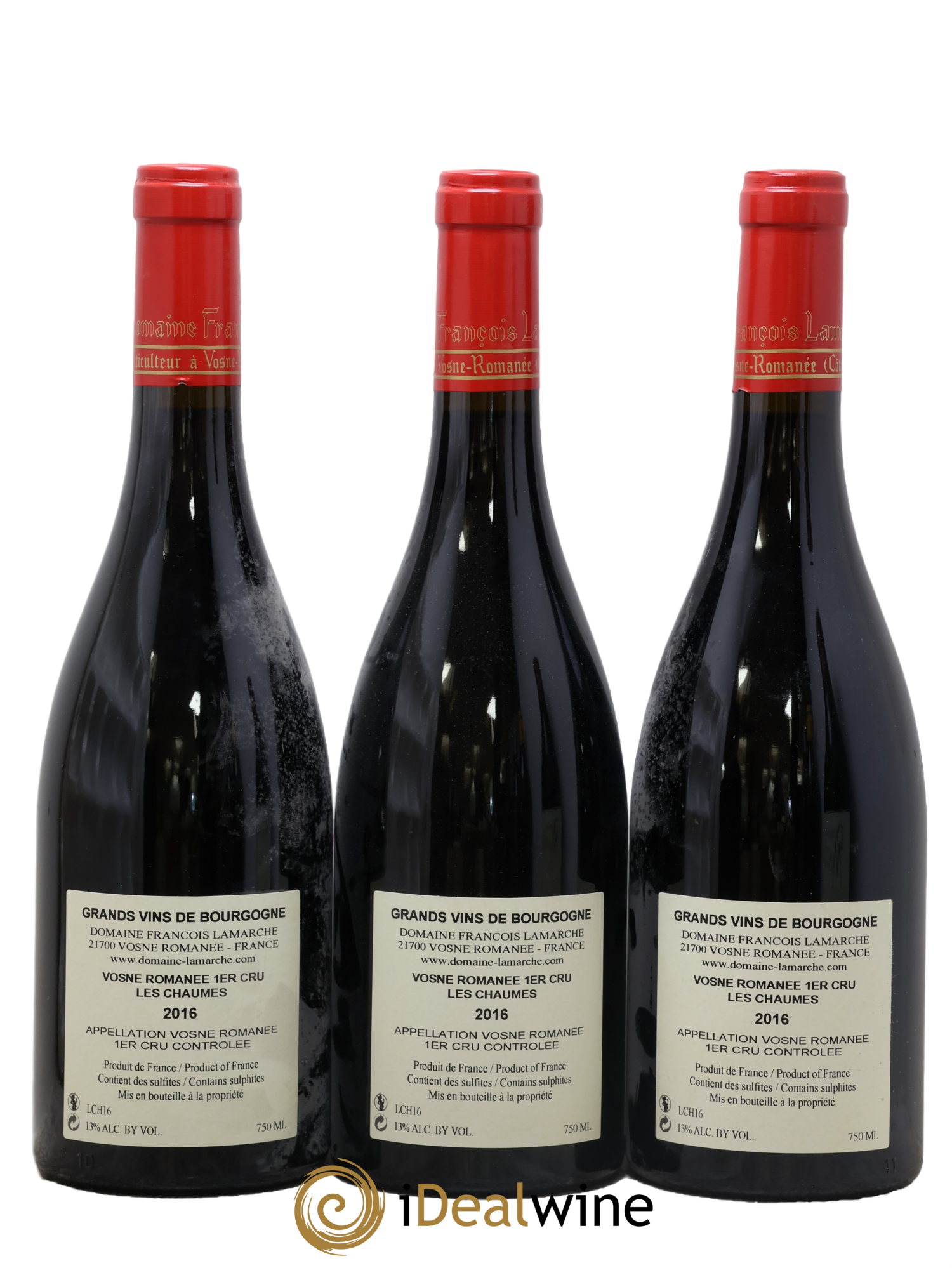 Vosne-Romanée 1er Cru Les Chaumes Lamarche (Domaine) 2016 - Lot de 3 bouteilles - 1