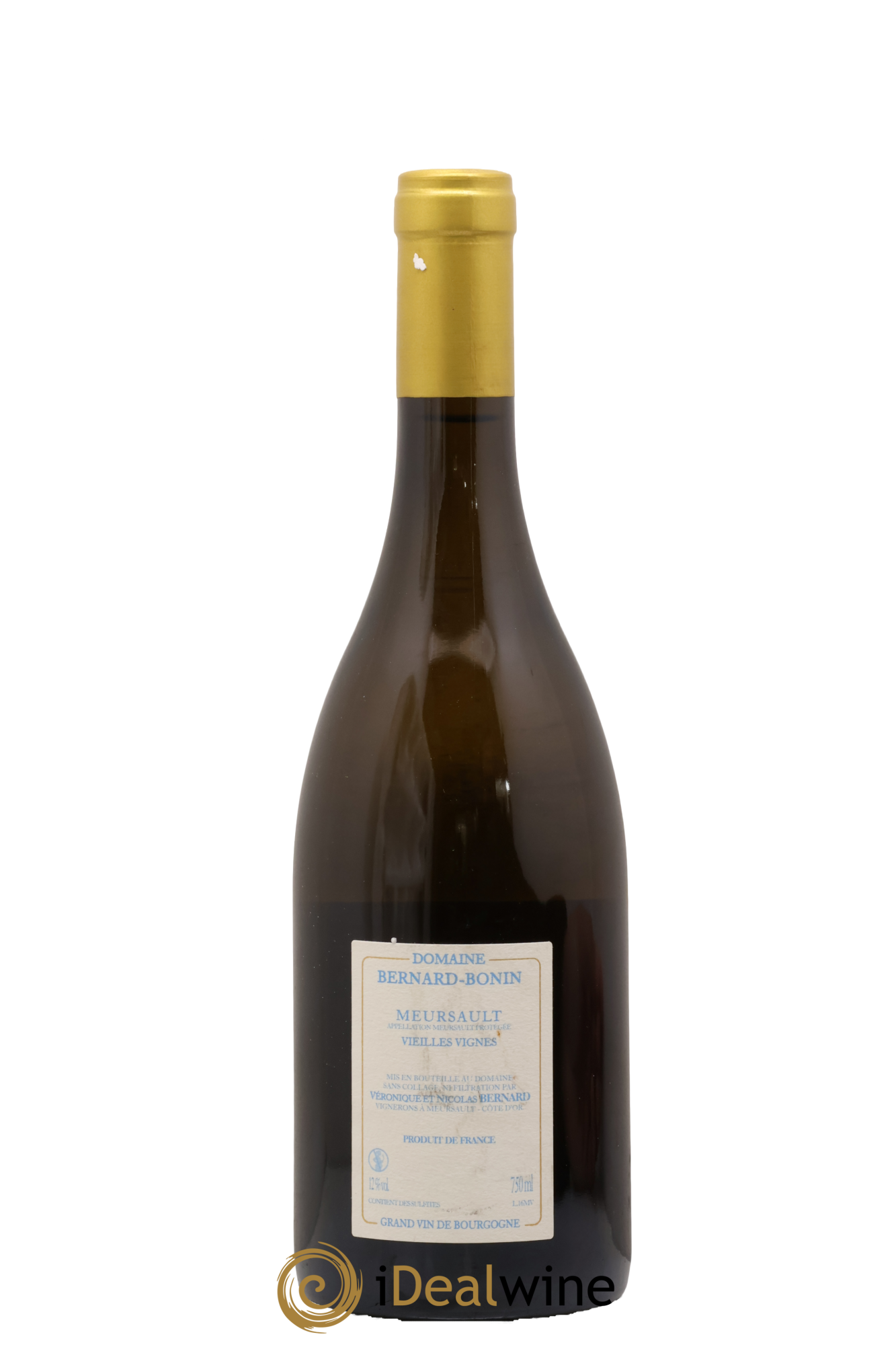 Meursault Vieilles Vignes Bernard Bonin 2016 - Lot of 1 bottle - 1