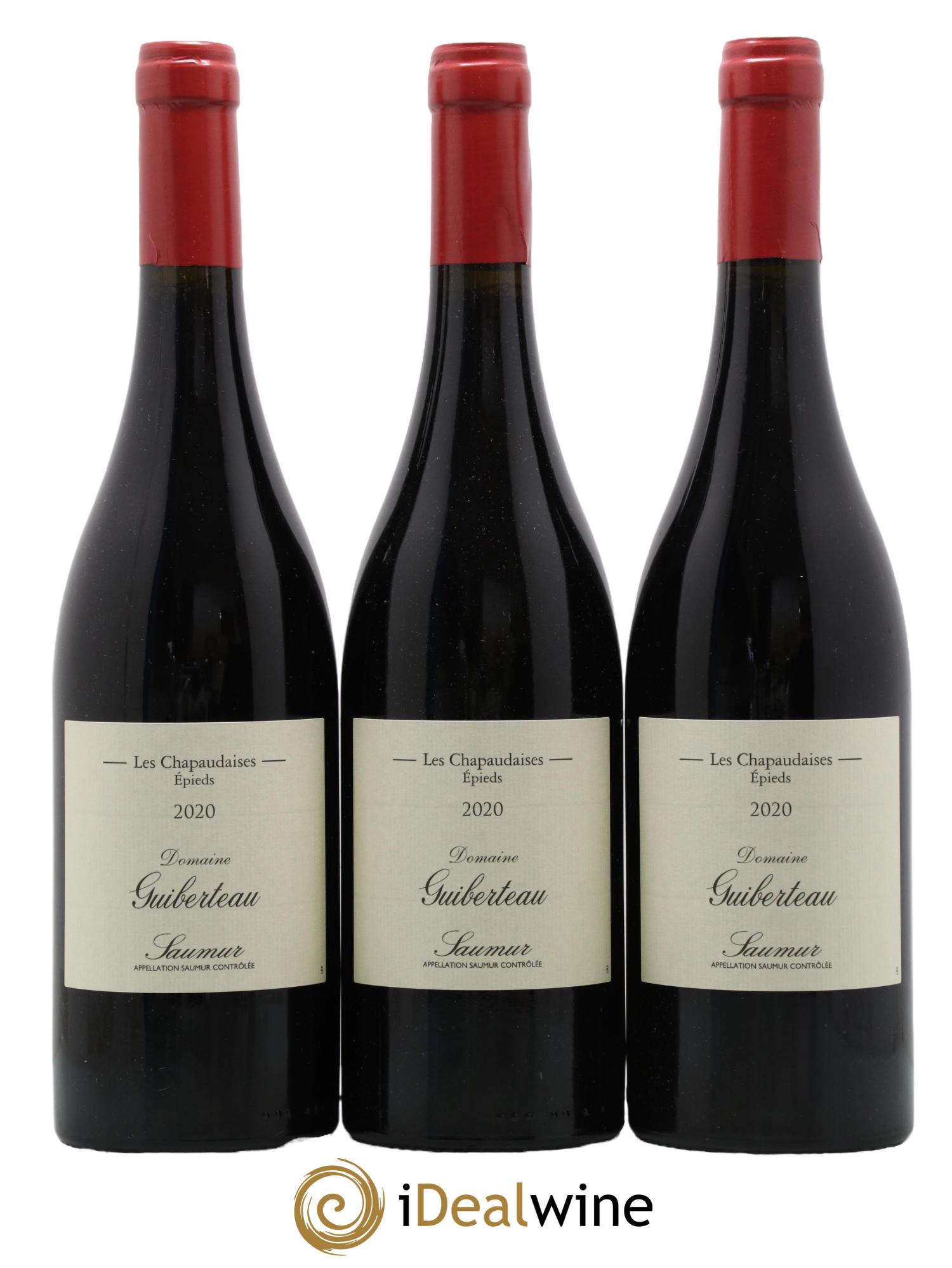 Saumur Les Chapaudaises Domaine Guiberteau 2020 - Lot de 3 bouteilles - 0