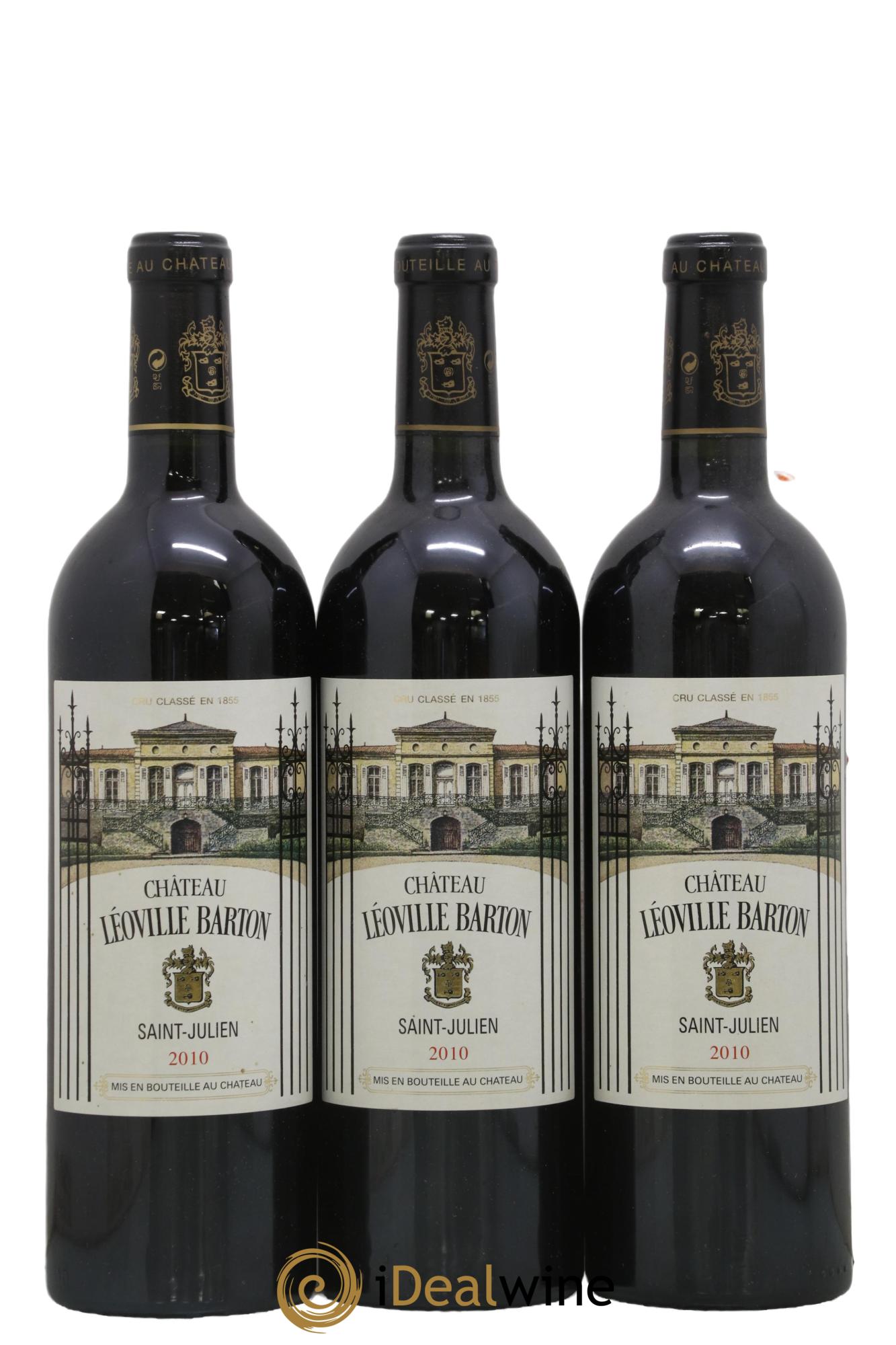 Château Léoville Barton 2ème Grand Cru Classé 2010 - Lot de 3 bouteilles - 0