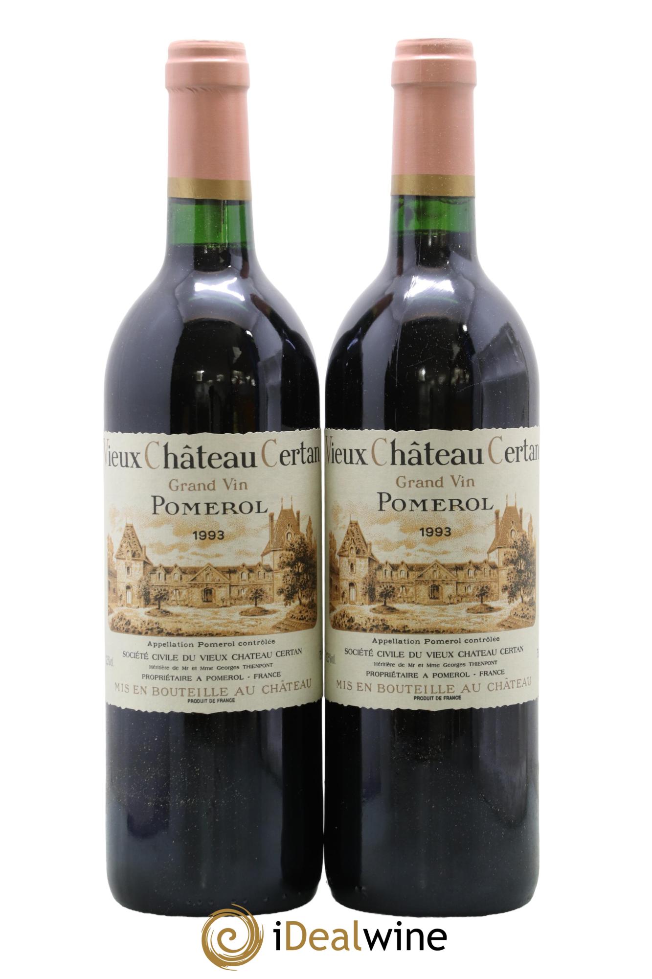 Vieux Château Certan 1993 - Posten von 2 Flaschen - 0