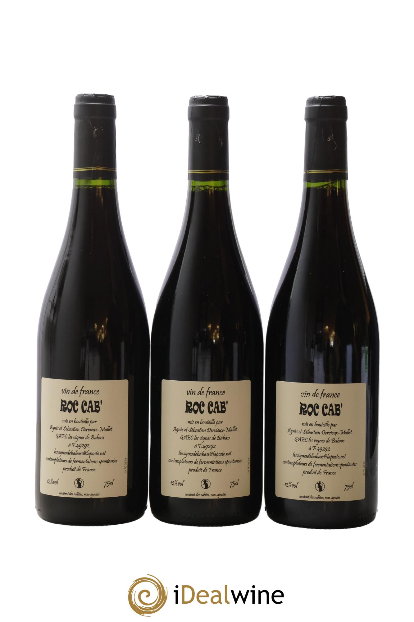 Vin de France Roc Cab Les Vignes De Babass - Lot de 3 bouteilles - 1