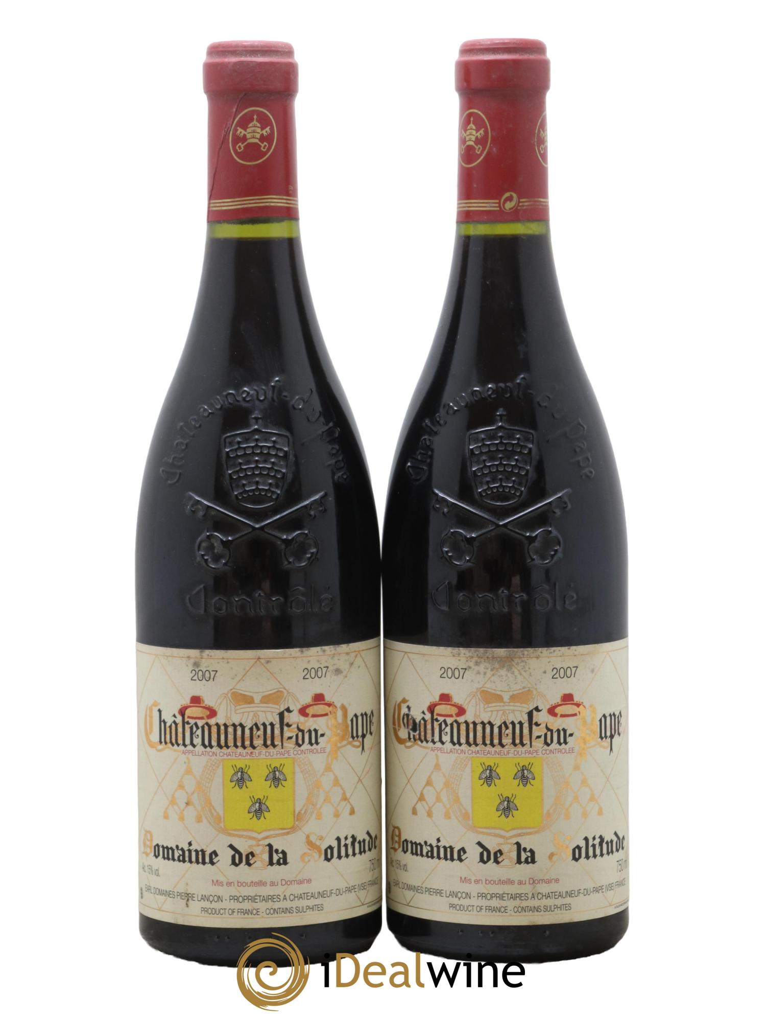 Châteauneuf-du-Pape Domaine de la Solitude 2007 - Lot de 2 bouteilles - 0