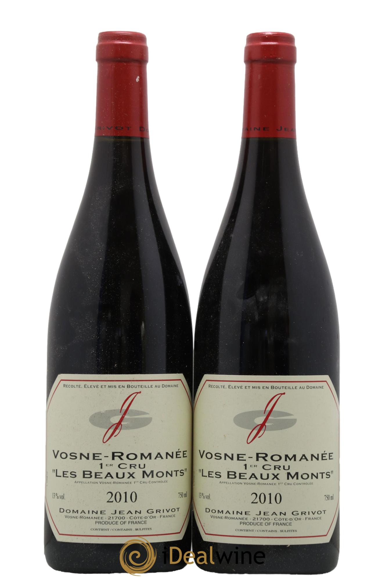 Vosne-Romanée 1er Cru Les Beaux-Monts Jean Grivot 2010 - Lot de 2 bouteilles - 0