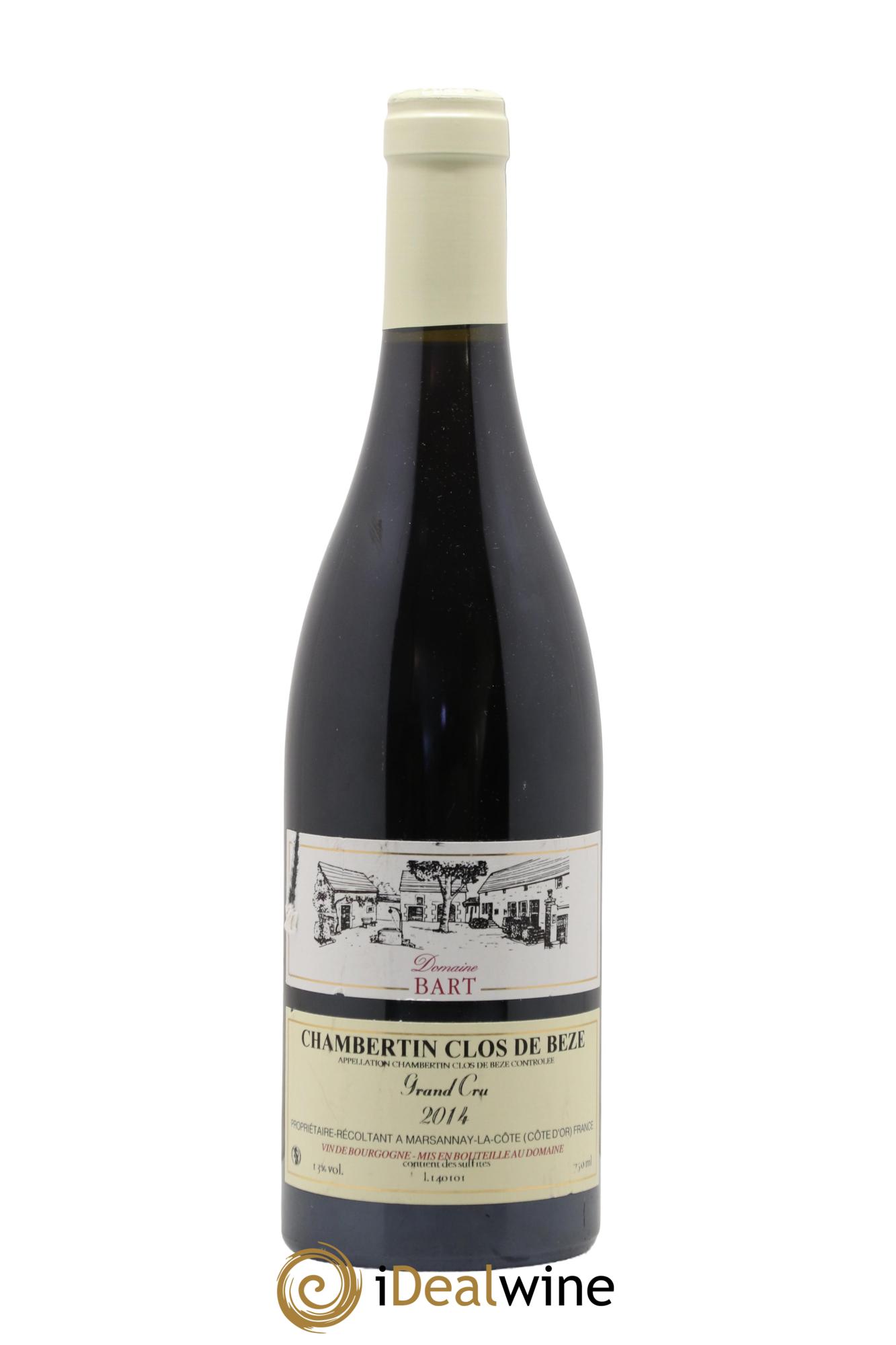 Chambertin Clos de Bèze Grand Cru Bart (Domaine) 2014 - Posten von 1 Flasche - 0