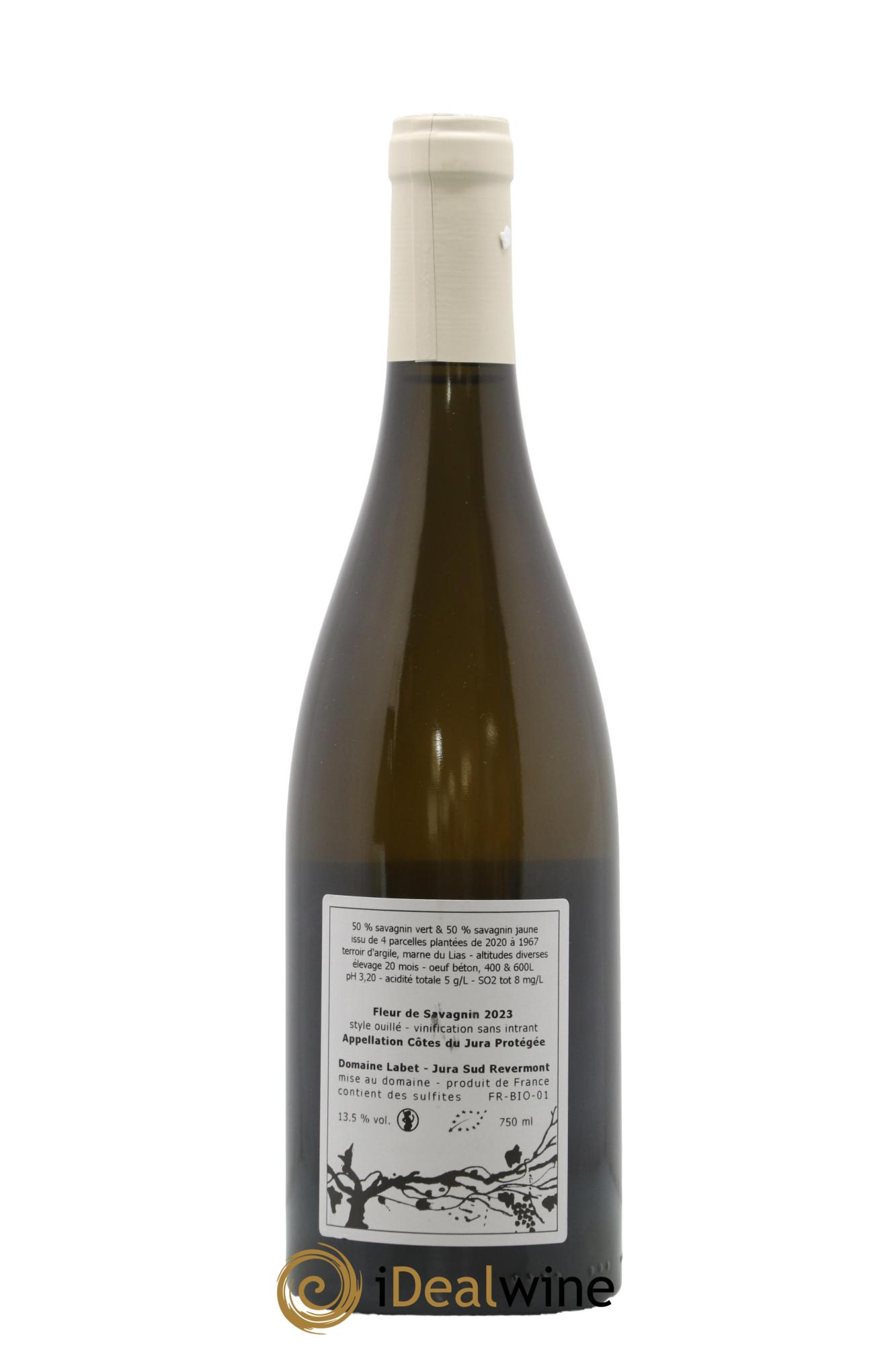 Côtes du Jura Fleur de Savagnin Romain - Julien  - Charline Labet 2023 - Lot de 1 bouteille - 1