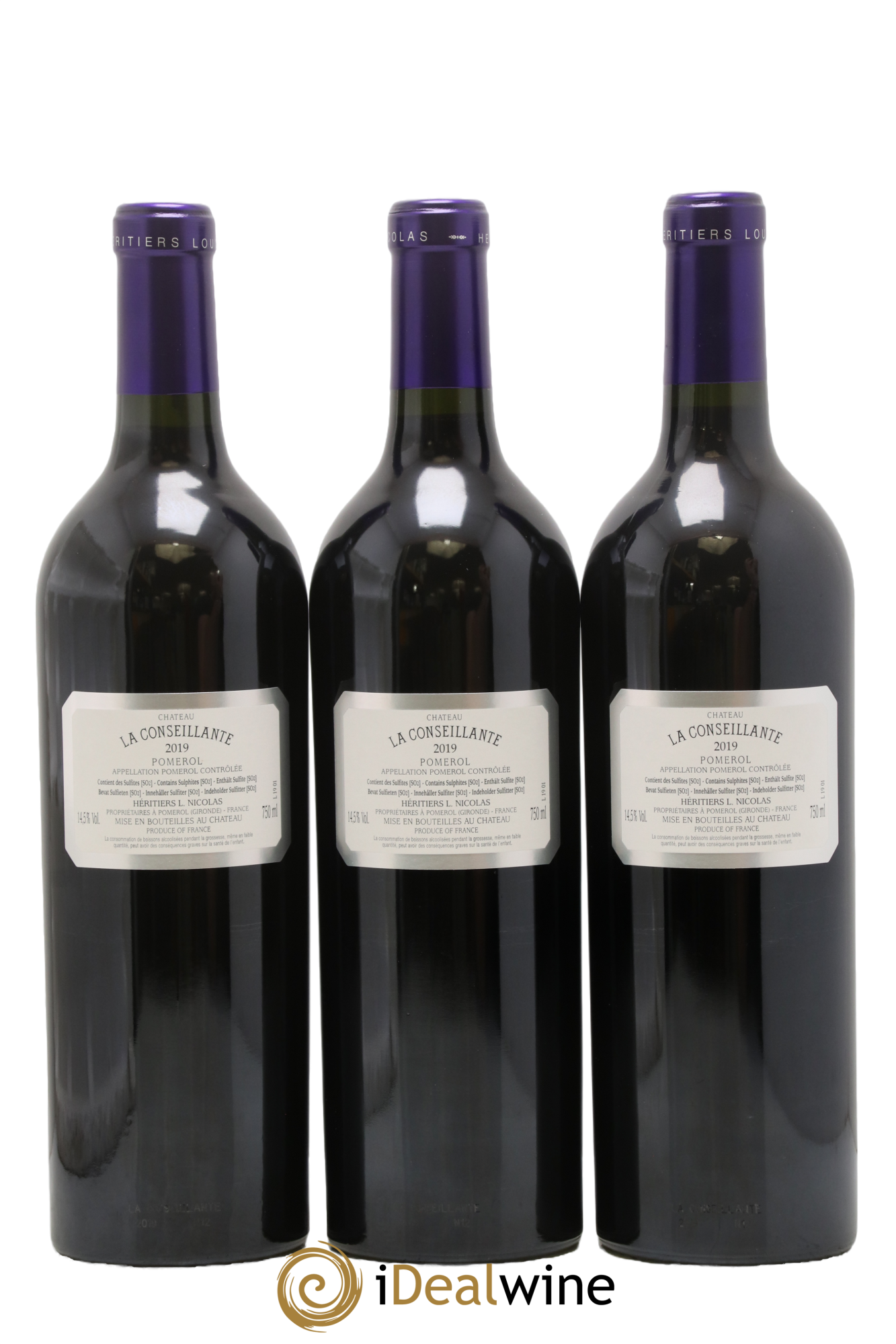 Château la Conseillante 2019 - Lotto di 3 bottiglie - 1
