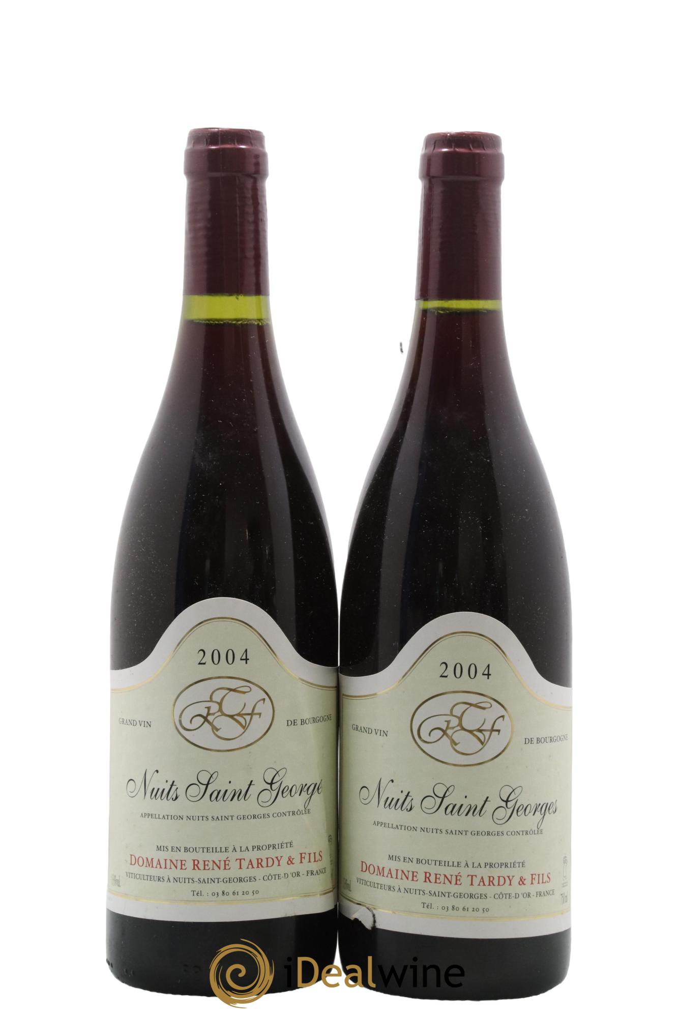 Nuits-Saint-Georges René Tardy et Fils 2004 - Lot de 2 bouteilles - 0