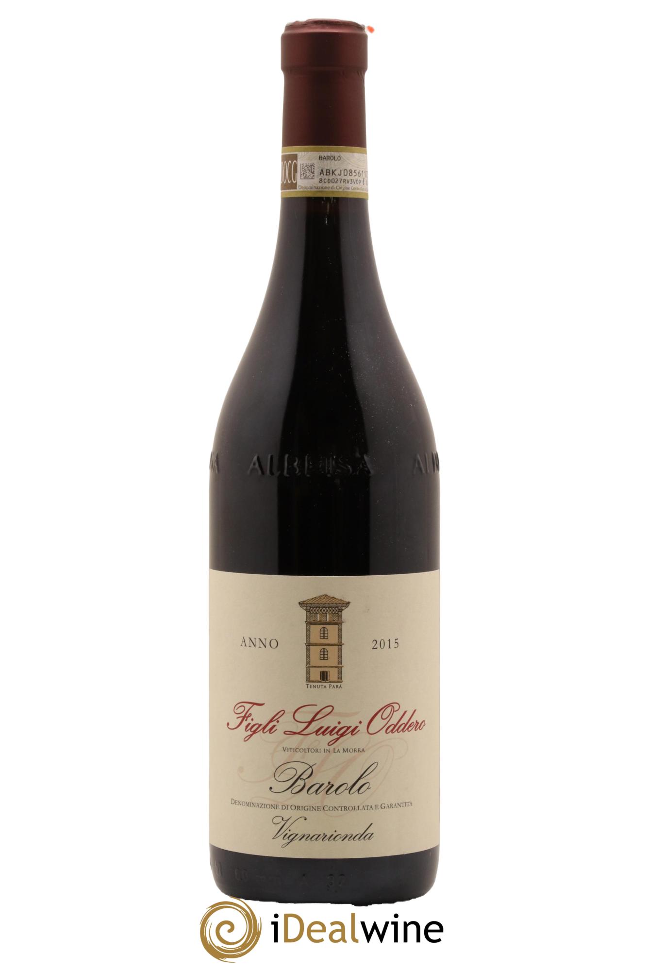 Barolo Vignarionda Figli Luigi Oddero 2015 - Lot de 1 bouteille - 0