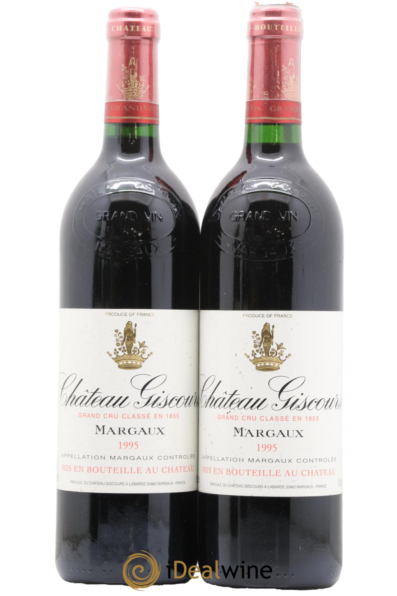 Château Giscours 3ème Grand Cru Classé 1995 - Lot de 2 bouteilles - 0