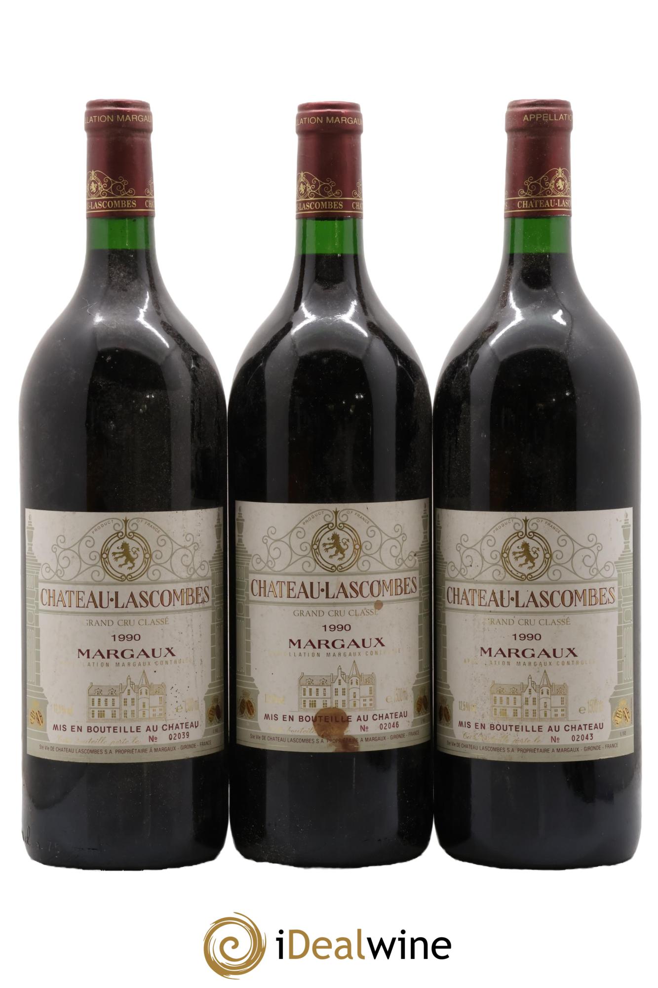 Château Lascombes 2ème Grand Cru Classé 1990 - Lot of 3 magnums - 0