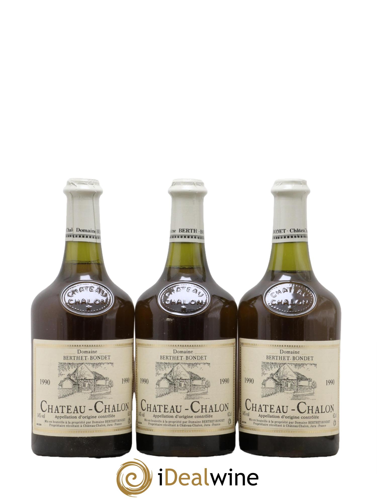 Château-Chalon Berthet-Bondet 1990 - Lot de 3 clavelins - 0