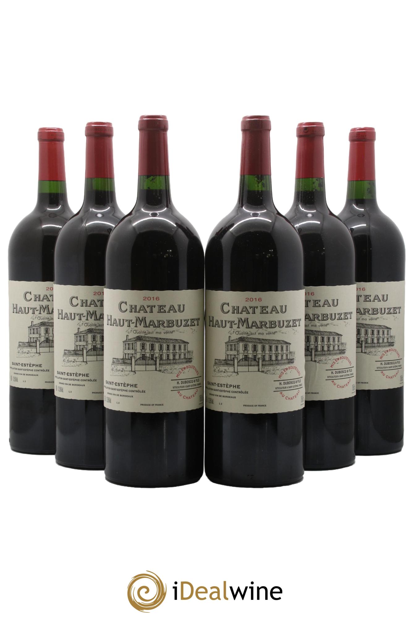 Château Haut Marbuzet 2016 - Lot de 6 magnums - 0