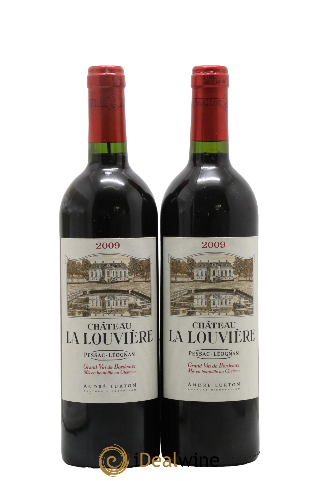 Château la Louvière 2009 - Lotto di 2 bottiglie - 0