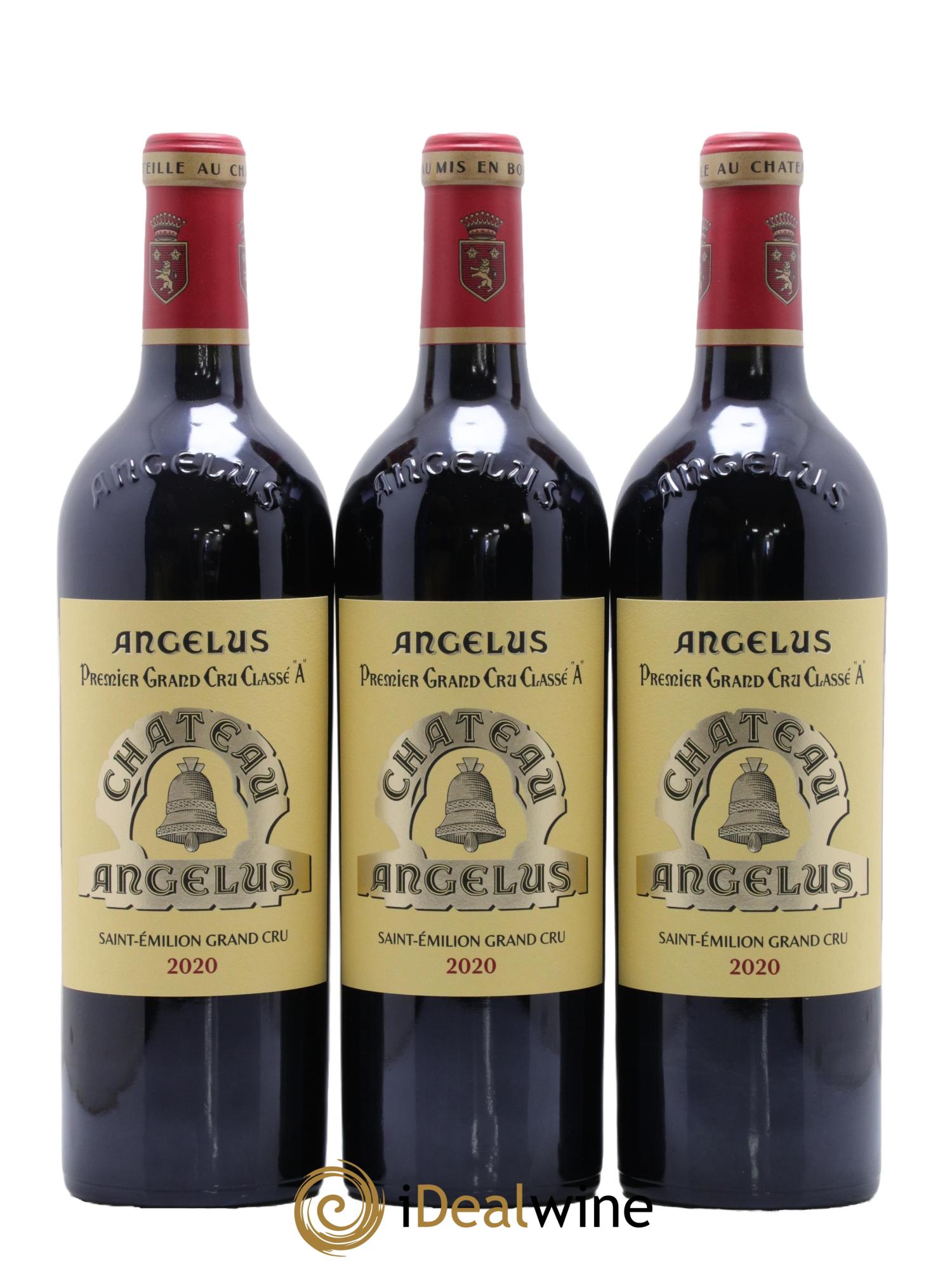Château Angélus 1er Grand Cru Classé A  2020 - Lot de 3 bouteilles - 0