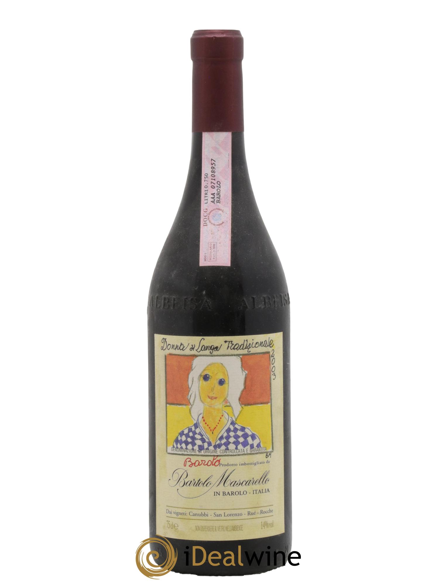 Barolo Bartolo Mascarello Etichetta Disegnata 2003 - Lot of 1 bottle - 0