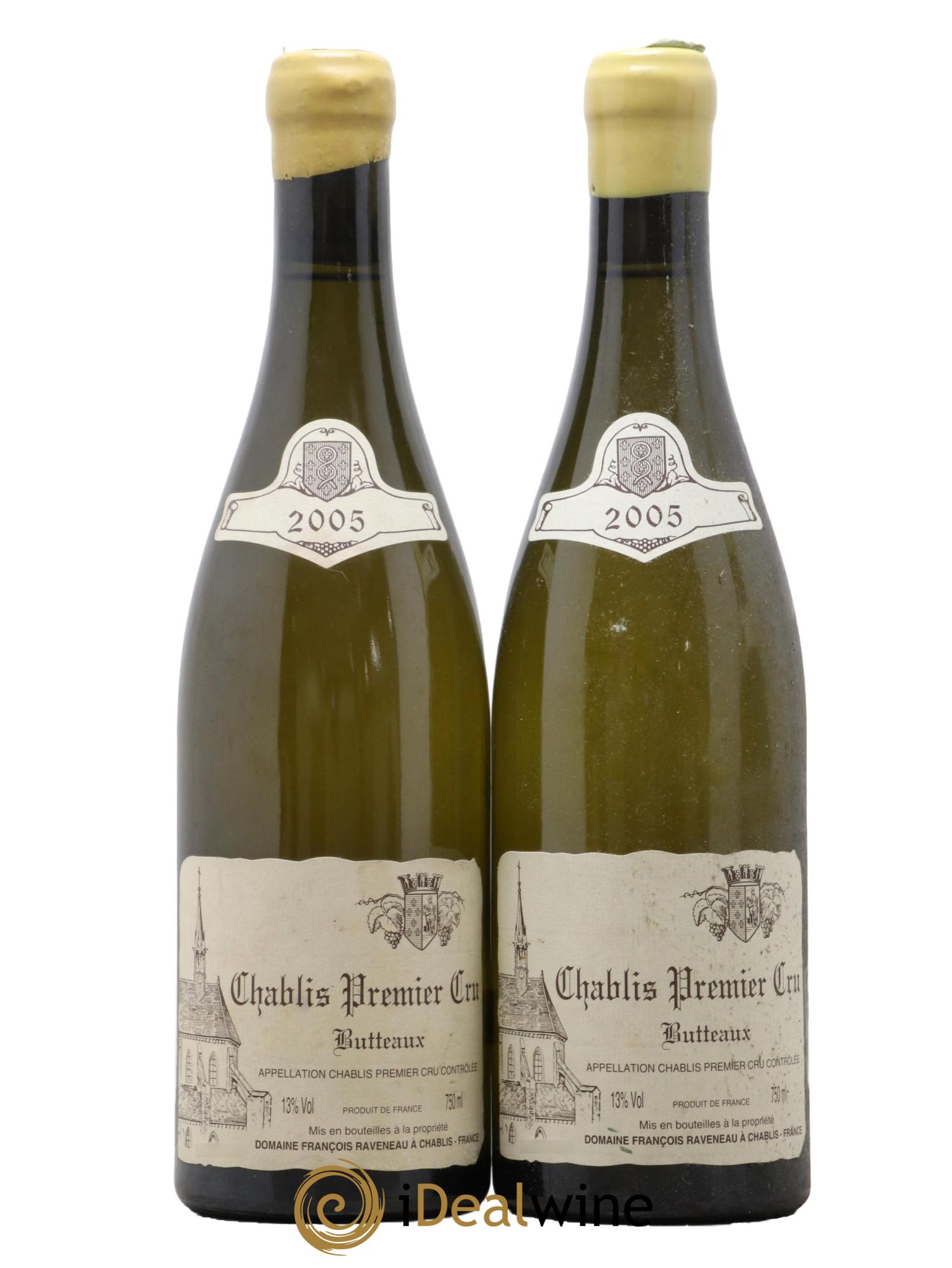Chablis 1er Cru Butteaux Raveneau (Domaine) 2005 - Lot of 2 bottles - 0
