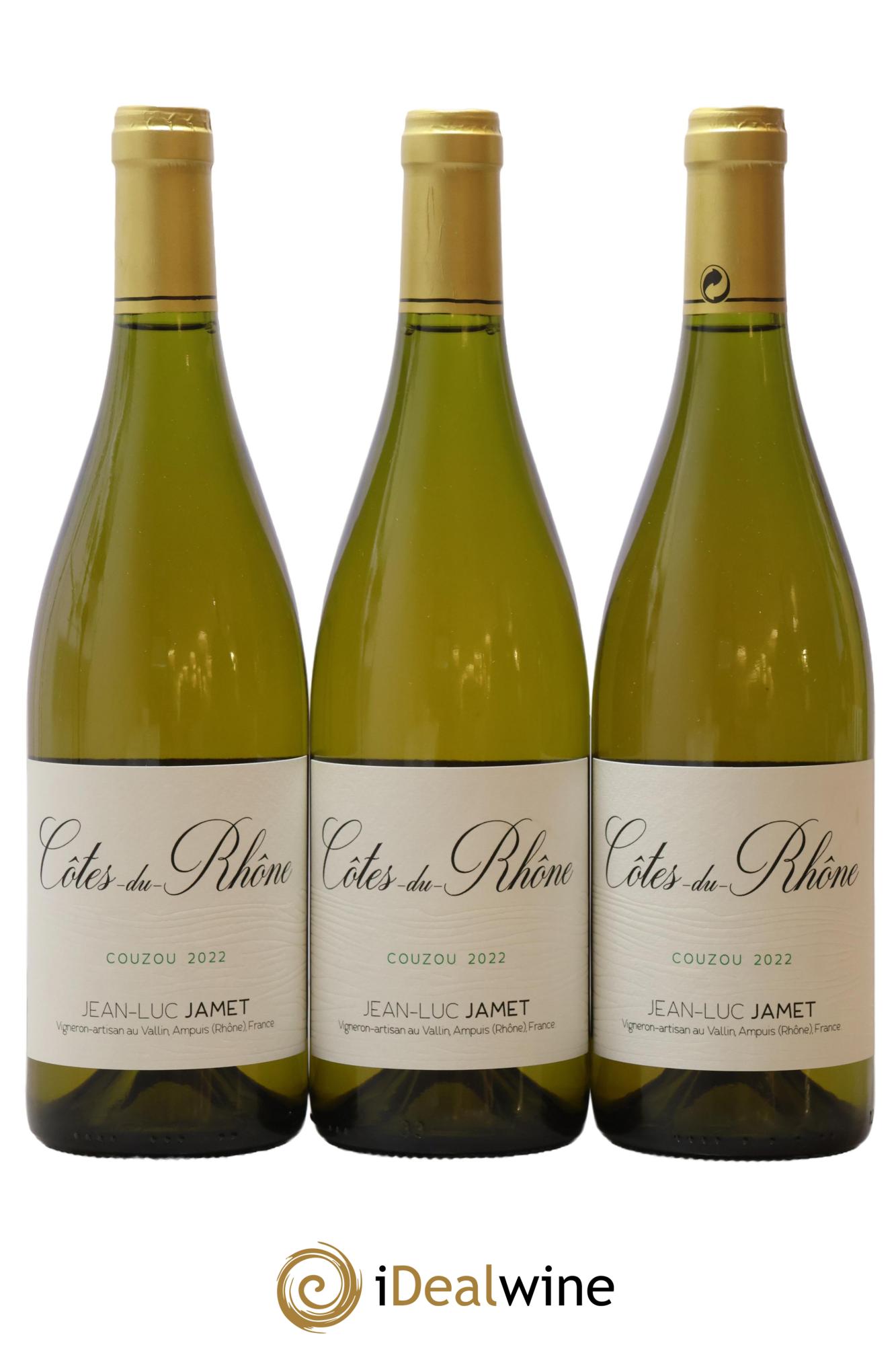 Côtes-du-Rhône Couzou Jean Luc Jamet 2022 - Lot de 3 bouteilles - 0