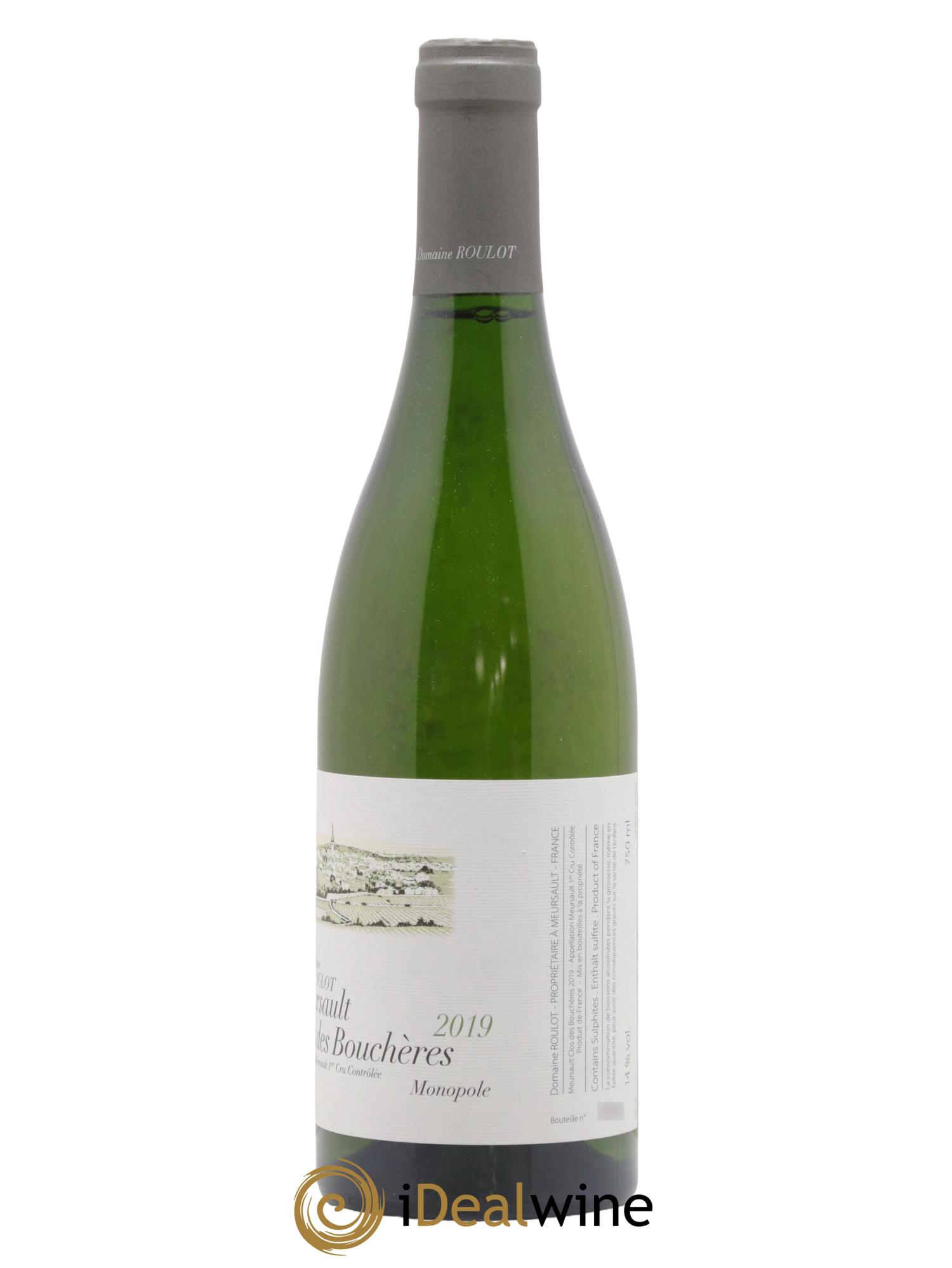 Meursault 1er Cru Clos des Bouchères Roulot (Domaine) 2019 - Lot de 1 bouteille - 1