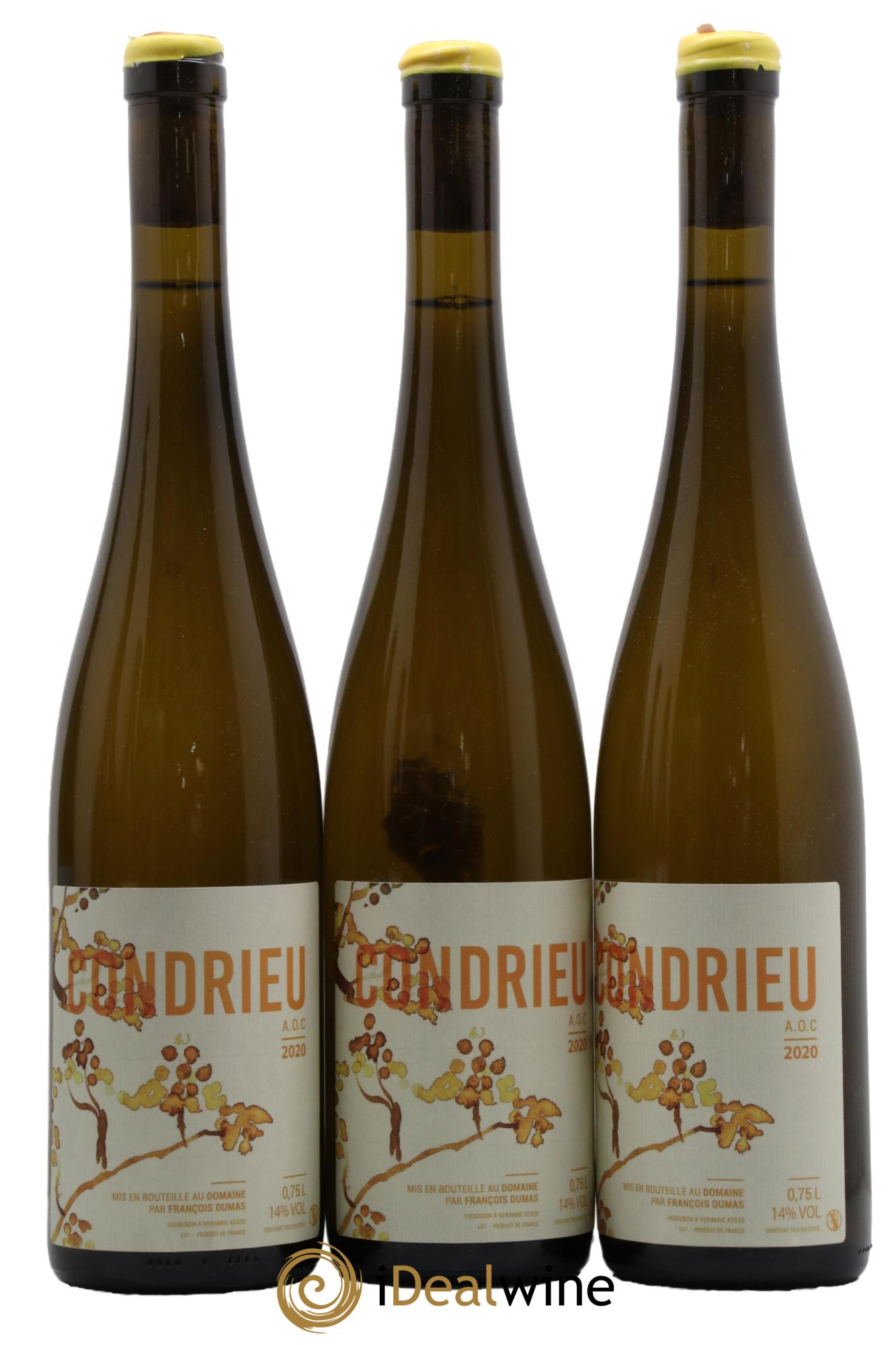 Condrieu Domaine François Dumas 2020 - Lot de 3 bouteilles - 0