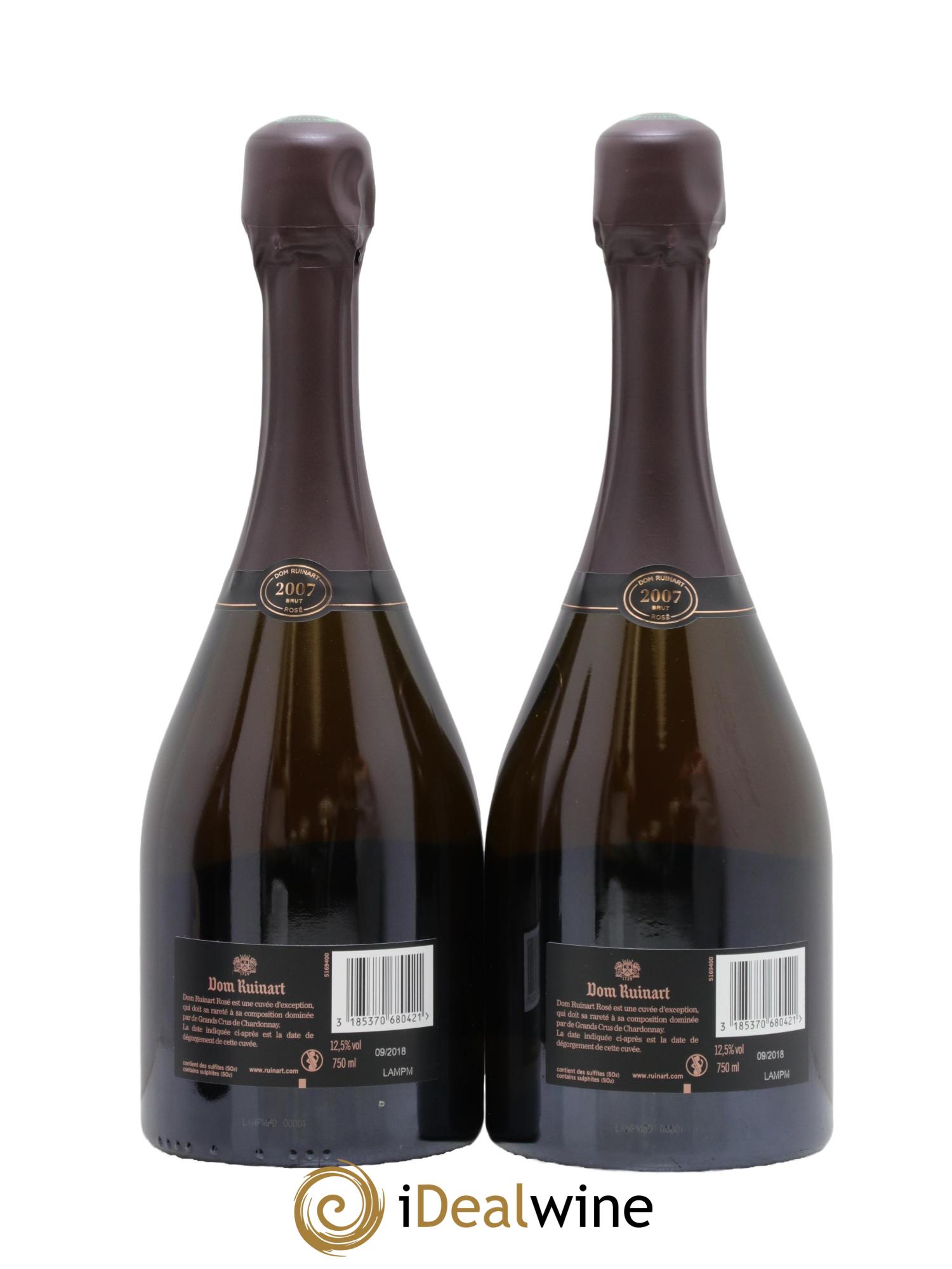 Dom Ruinart Brut Ruinart 2007 - Lot of 2 bottles - 1