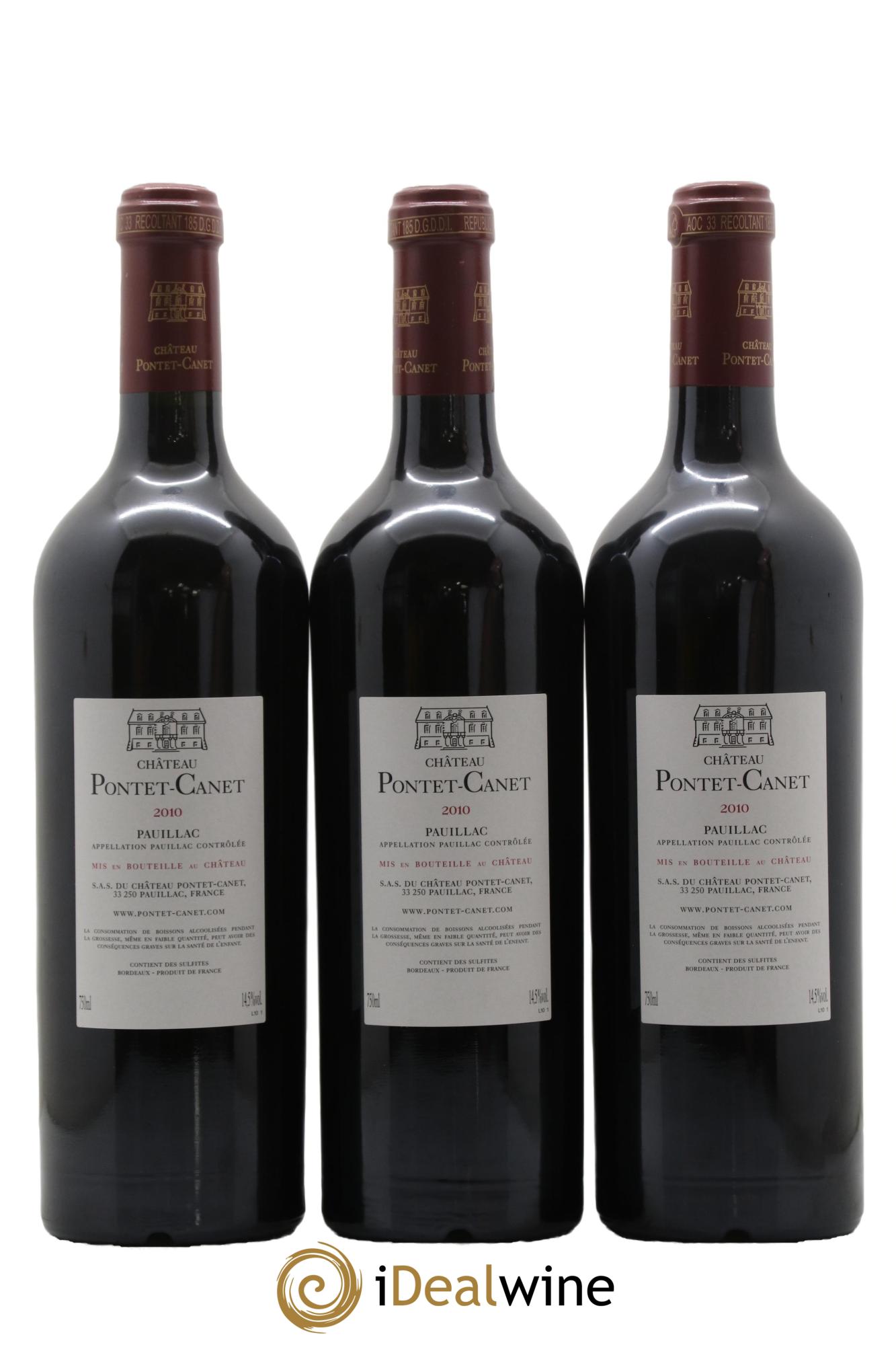 Château Pontet Canet 5ème Grand Cru Classé 2010 - Lot de 6 bouteilles - 4