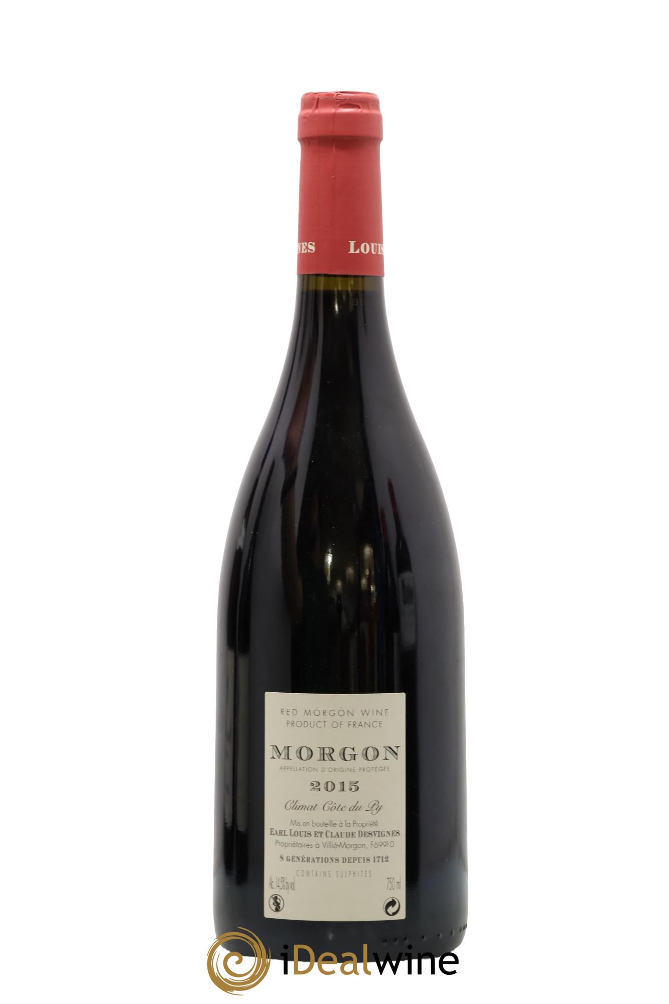 Morgon Côte du Py Louis-Claude Desvignes 2015 - Lote de 1 botella - 1