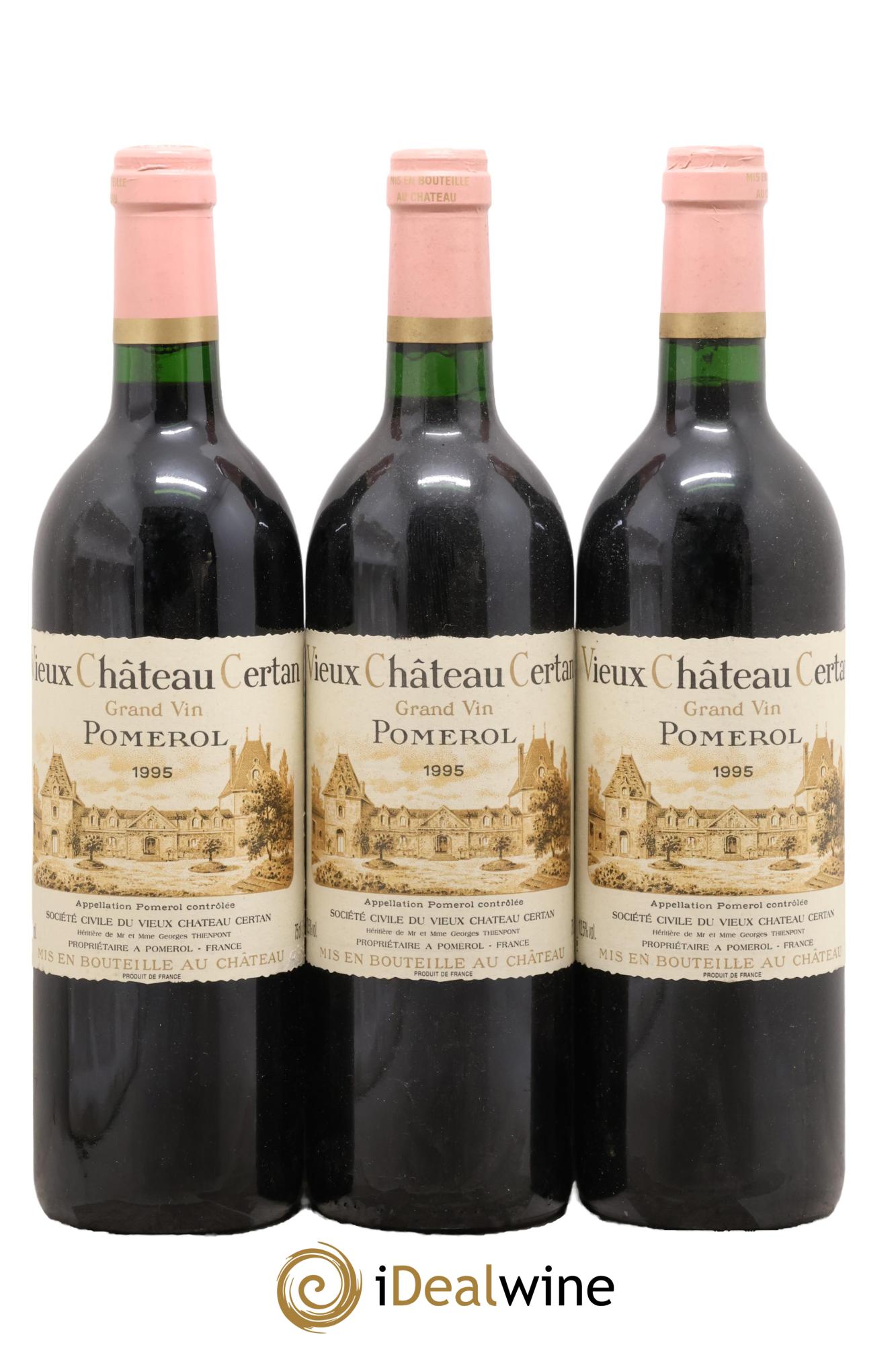 Vieux Château Certan 1995 - Lot de 3 bouteilles - 0