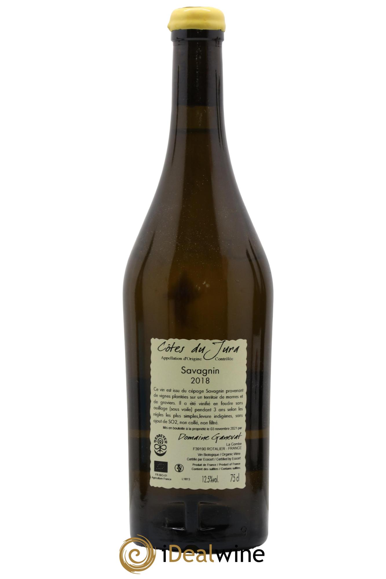Côtes du Jura Les Grands Teppes Savagnin (sous voile) Jean-François Ganevat (Domaine) 2018 - Lot de 1 bouteille - 1