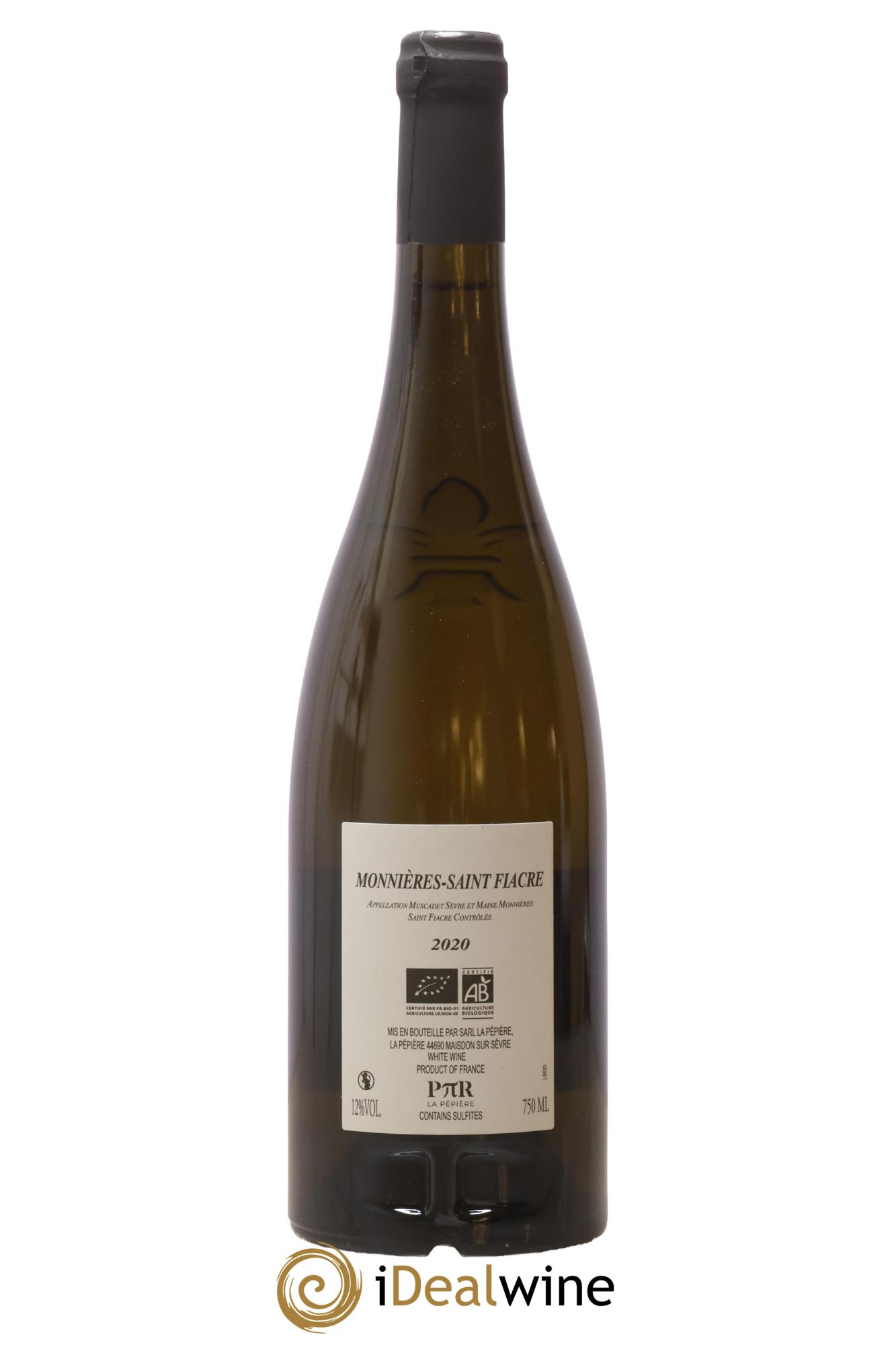 Muscadet-Sèvre-et-Maine Monnieres Saint Fiacre Domaine Pépière 2020 - Posten von 1 Flasche - 1