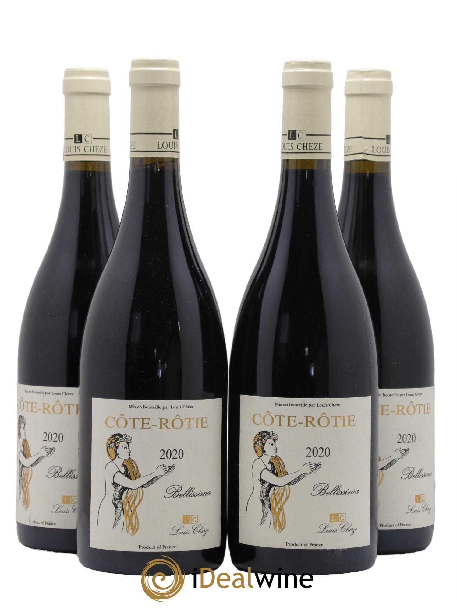 Côte-Rôtie Bellissima Louis Cheze (Domaine) 2020 - Lotto di 4 bottiglie - 0