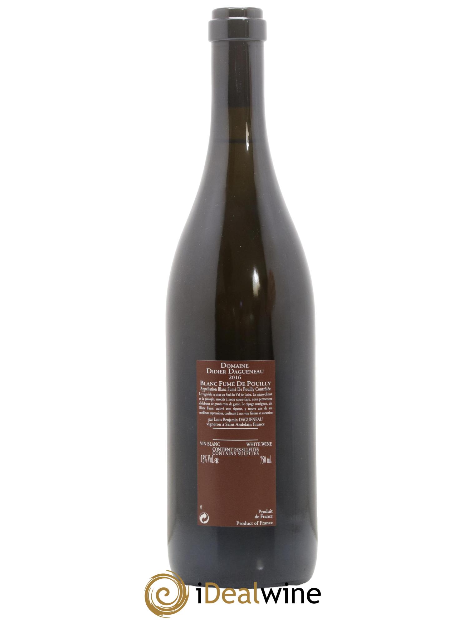 Vin de France (anciennement Pouilly-Fumé) Pur Sang Dagueneau (Domaine Didier - Louis-Benjamin) 2016 - Lot de 1 bouteille - 1