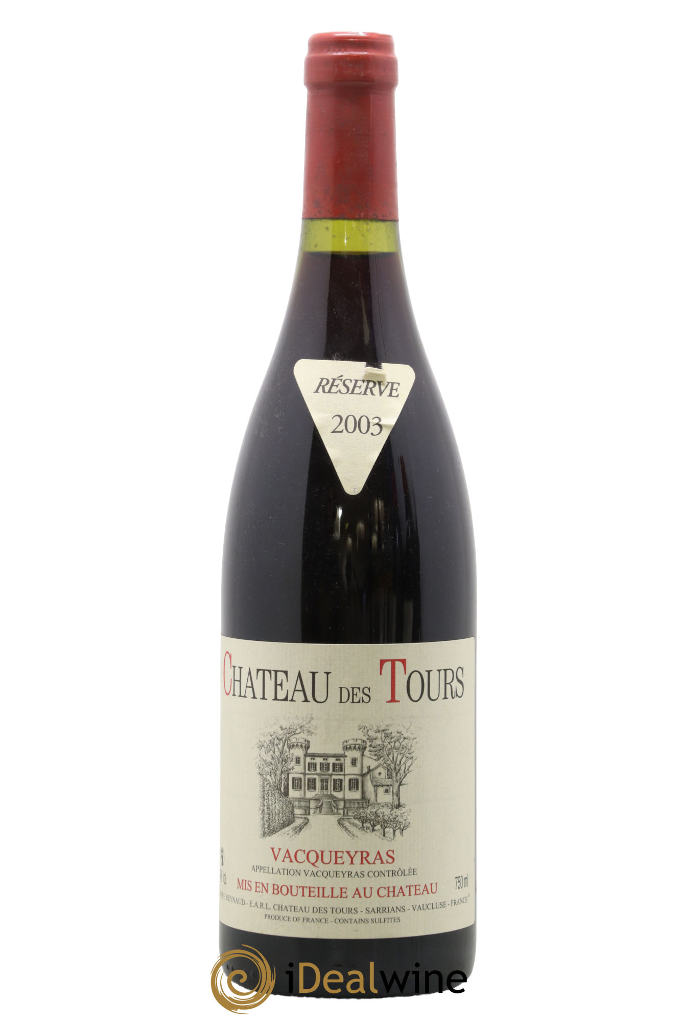 Vacqueyras Château des Tours Emmanuel Reynaud 2003 - Lot de 1 bouteille - 0