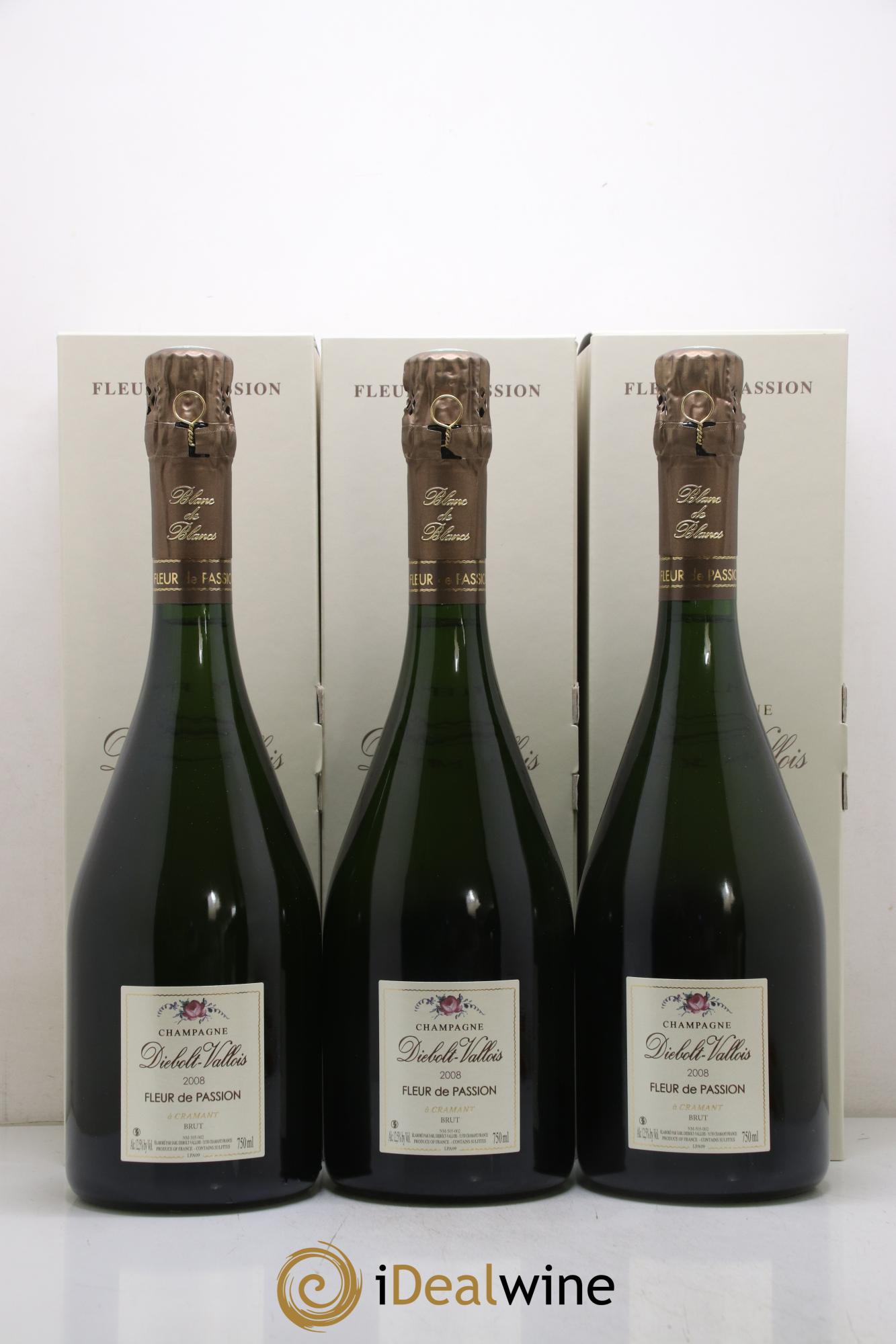 Fleur de Passion Brut Diebolt-Vallois 2008 - Posten von 3 Flaschen - 1
