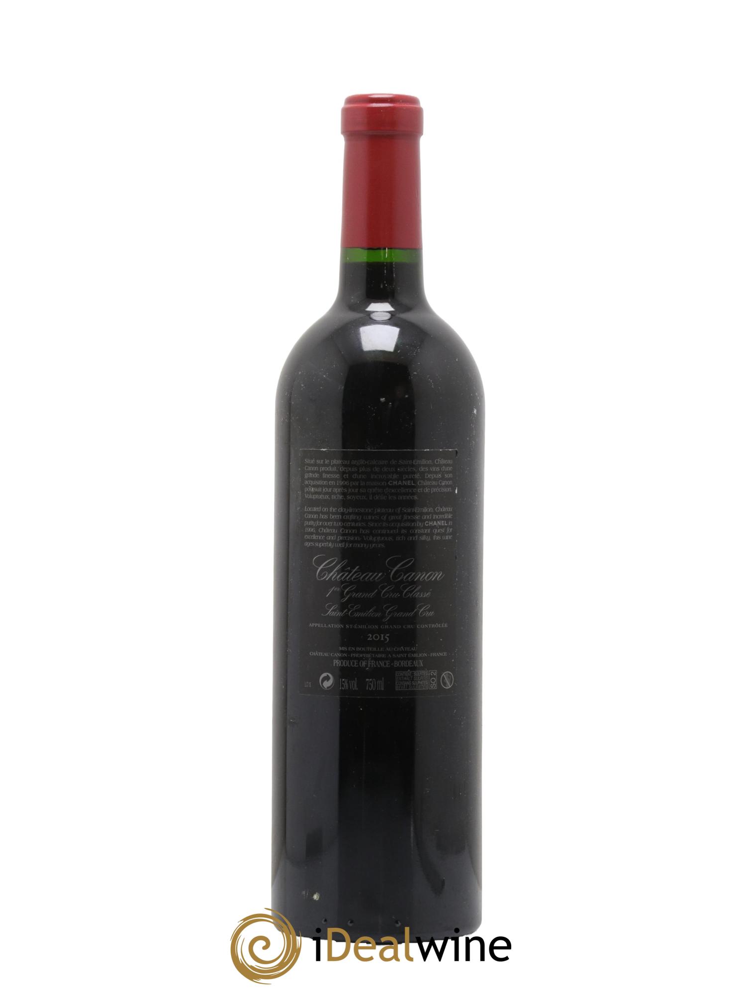 Château Canon 1er Grand Cru Classé B 2015 - Lot de 1 bouteille - 1