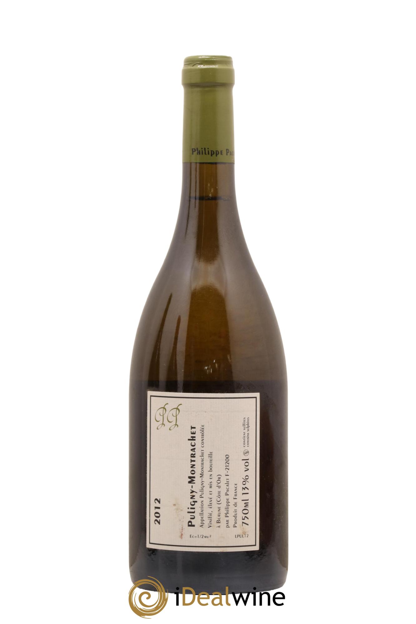 Puligny-Montrachet Philippe Pacalet 2012 - Lot of 1 bottle - 1