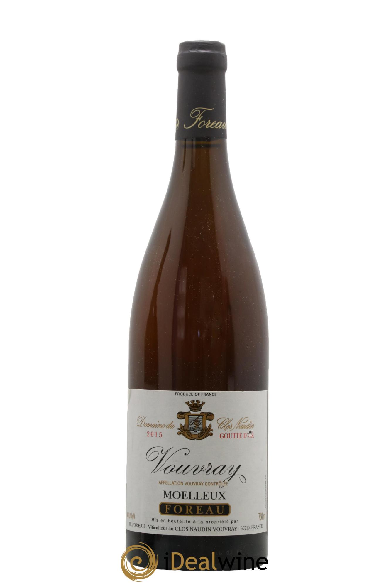 Vouvray Goutte d'Or Clos Naudin - Philippe Foreau 2015 - Lotto di 1 bottiglia - 0