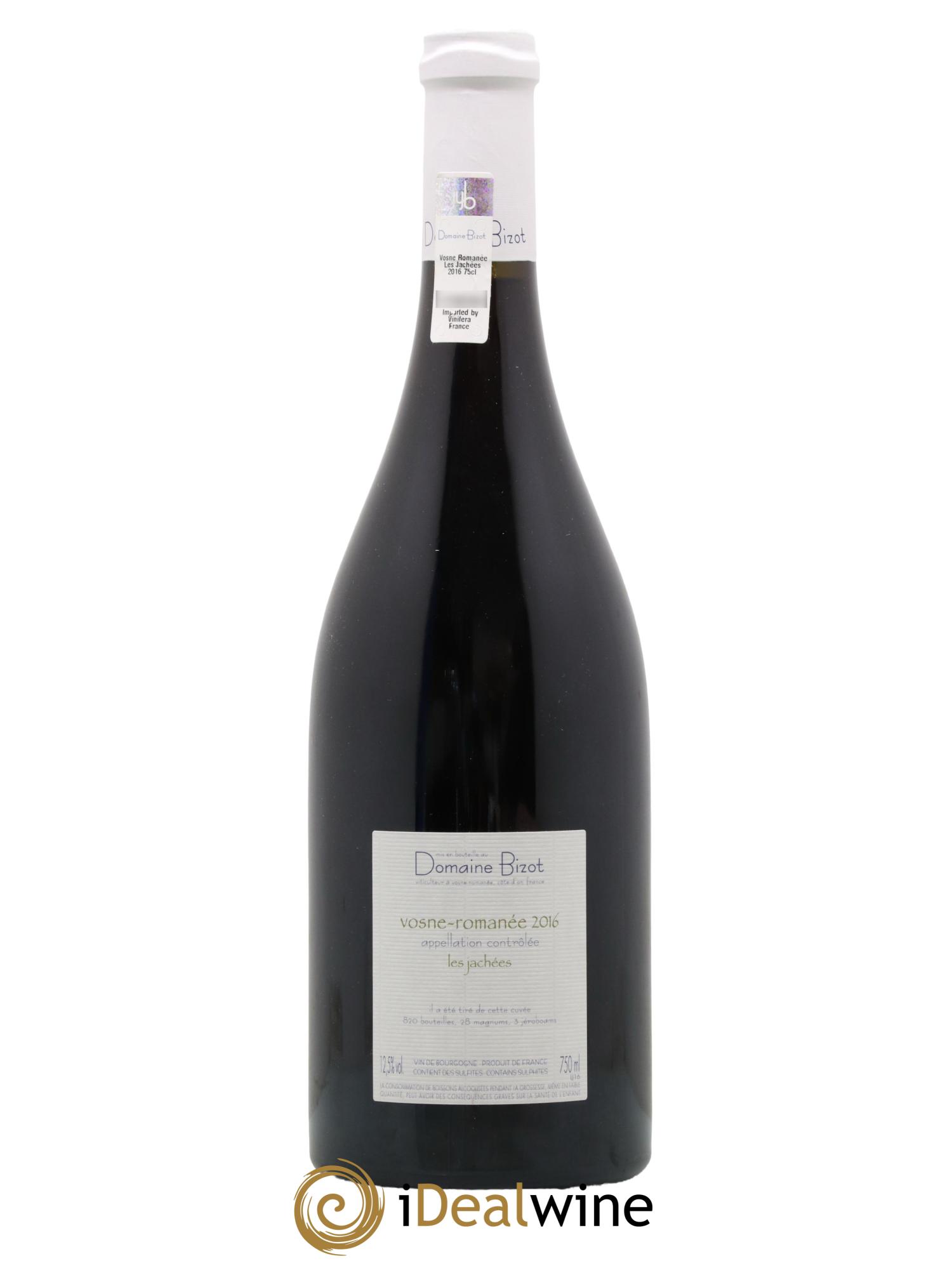 Vosne-Romanée Les Jachées Bizot (Domaine) 2016 - Posten von 1 Flasche - 1