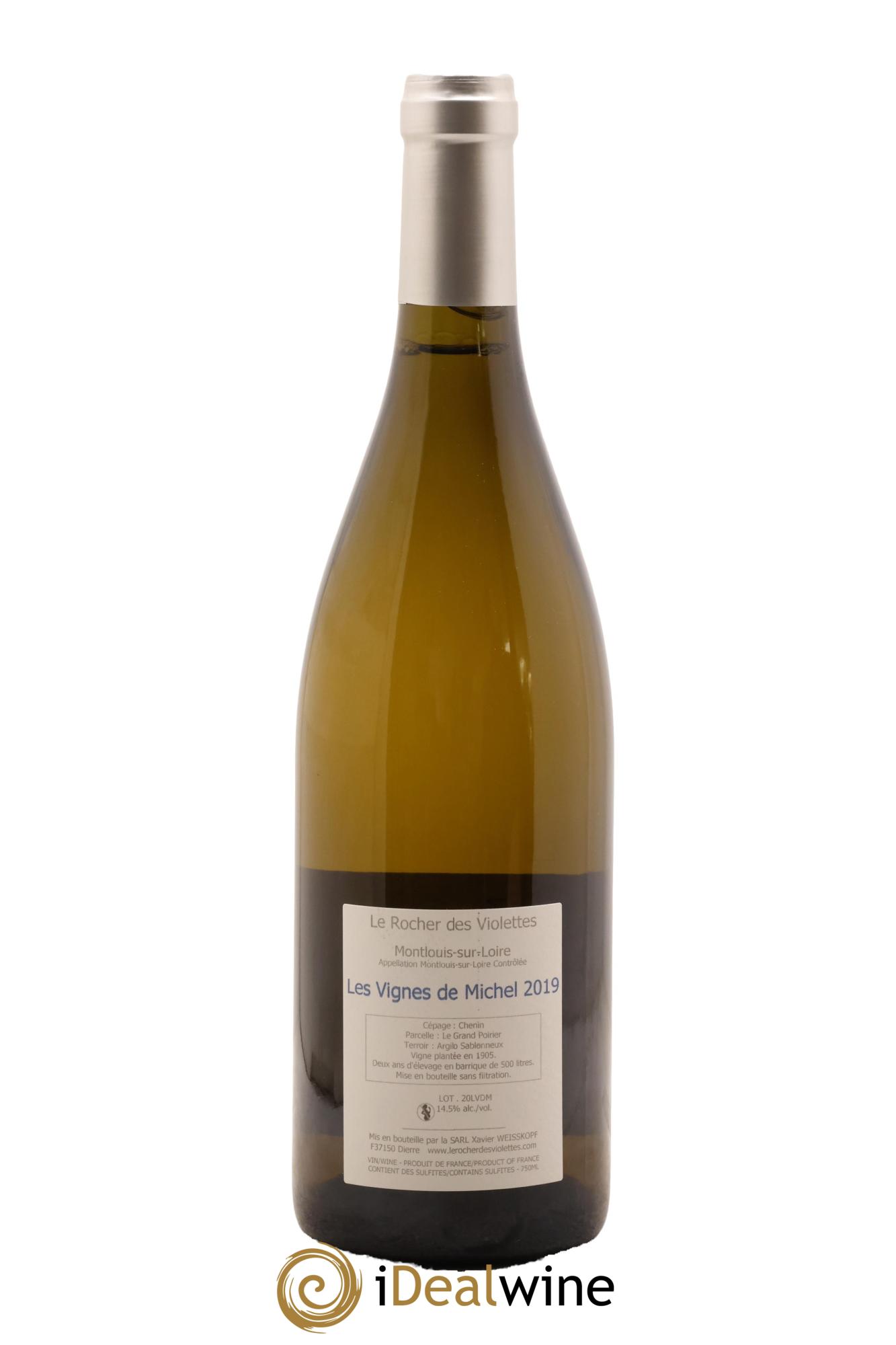 Montlouis-sur-Loire Les Vignes de Michel Le Rocher des Violettes 2019 - Lotto di 1 bottiglia - 1