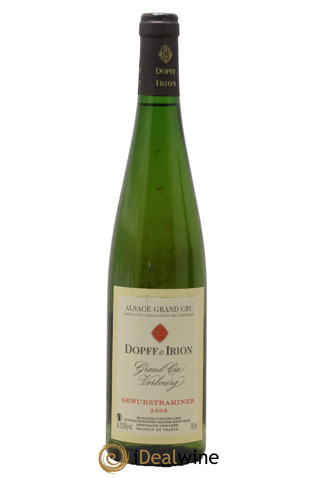 Alsace Gewürztraminer Grand Cru Vorbourg Dopff & Irion 2005 - Posten von 1 Flasche - 0