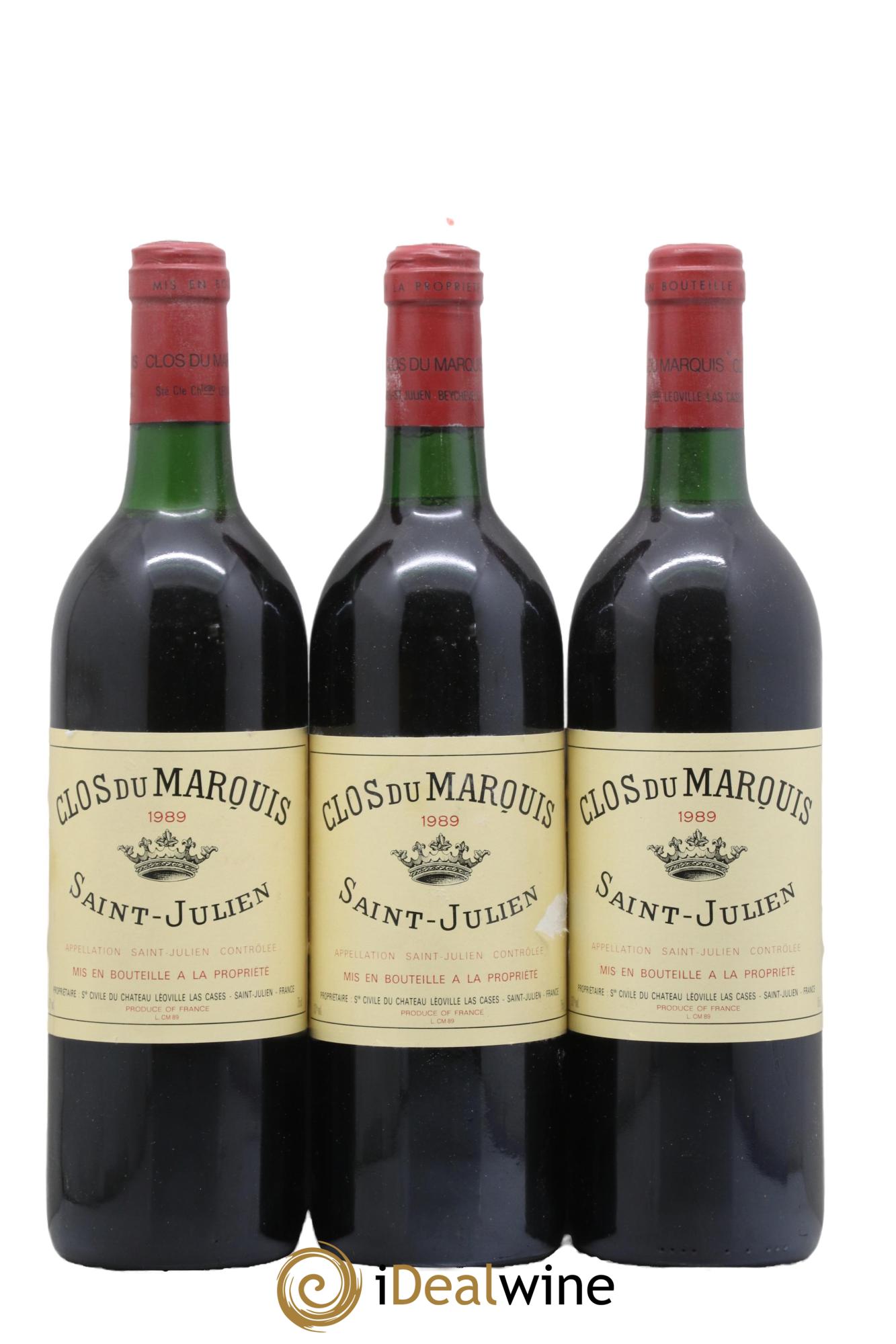 Clos du Marquis 1989 - Lotto di 3 bottiglie - 0