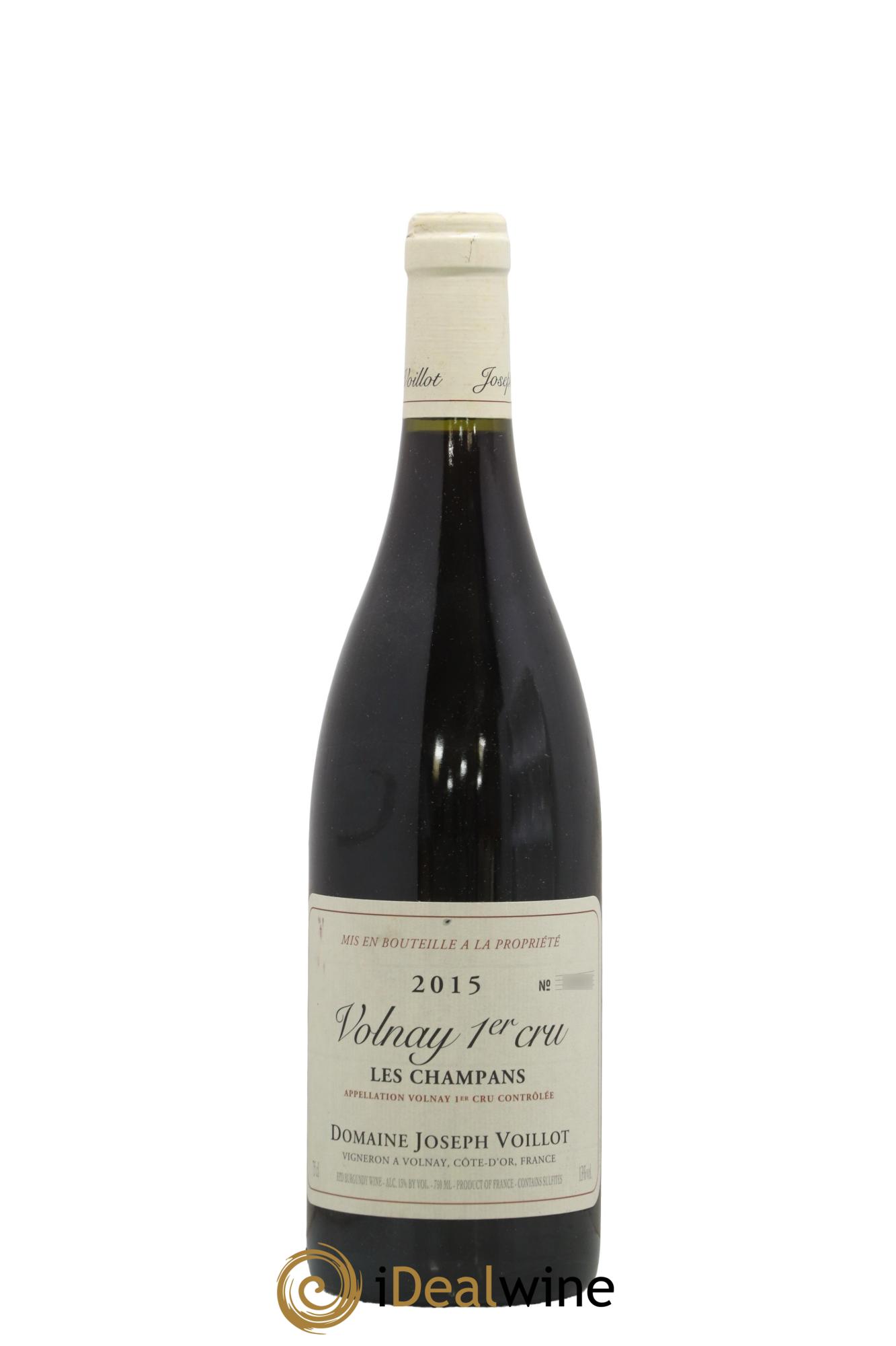 Volnay 1er Cru les Champans Joseph Voillot (Domaine) 2015 - Lot de 1 bouteille - 0