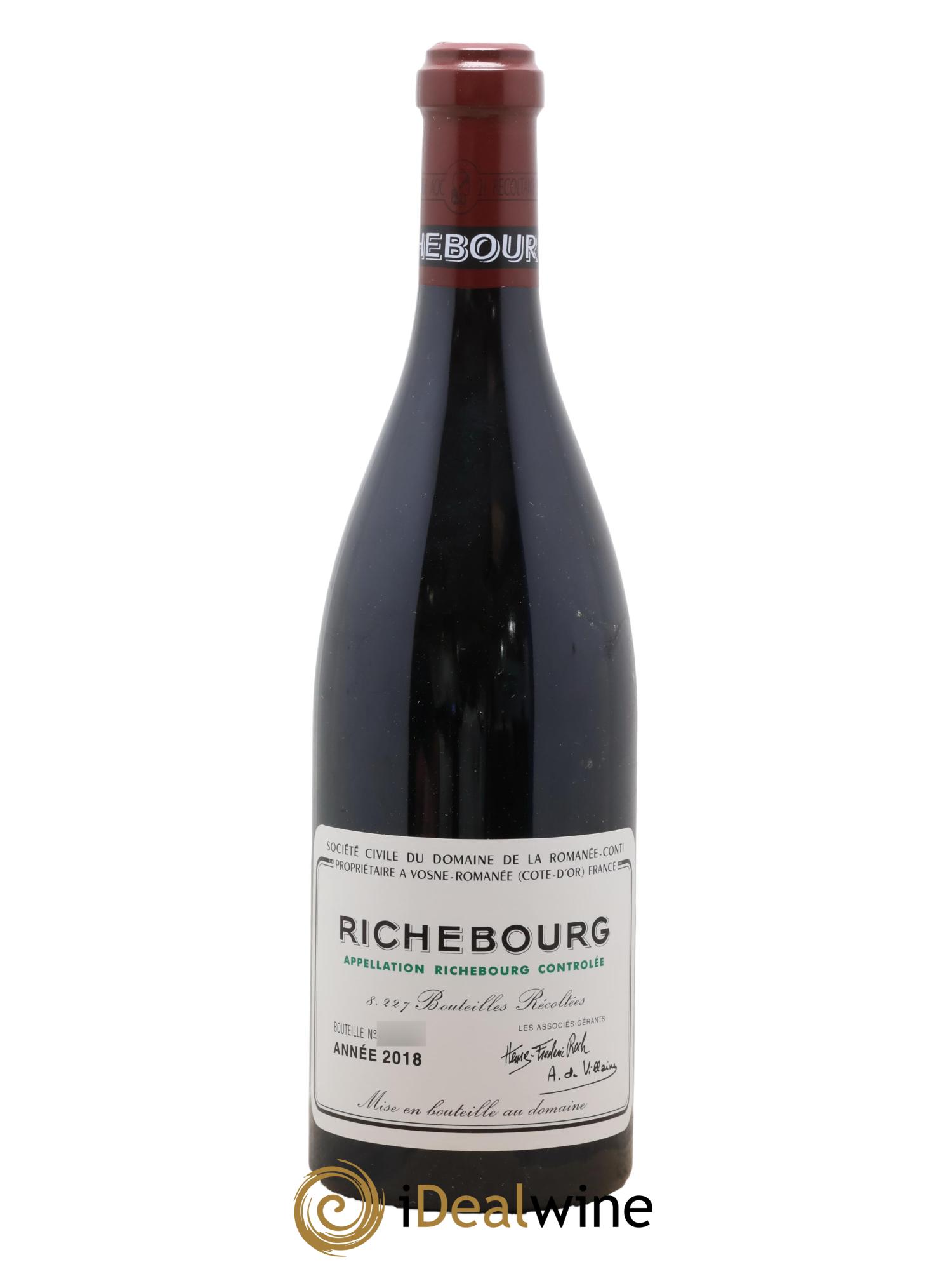 Richebourg Grand Cru Domaine de la Romanée-Conti 2018 - Posten von 1 Flasche - 0